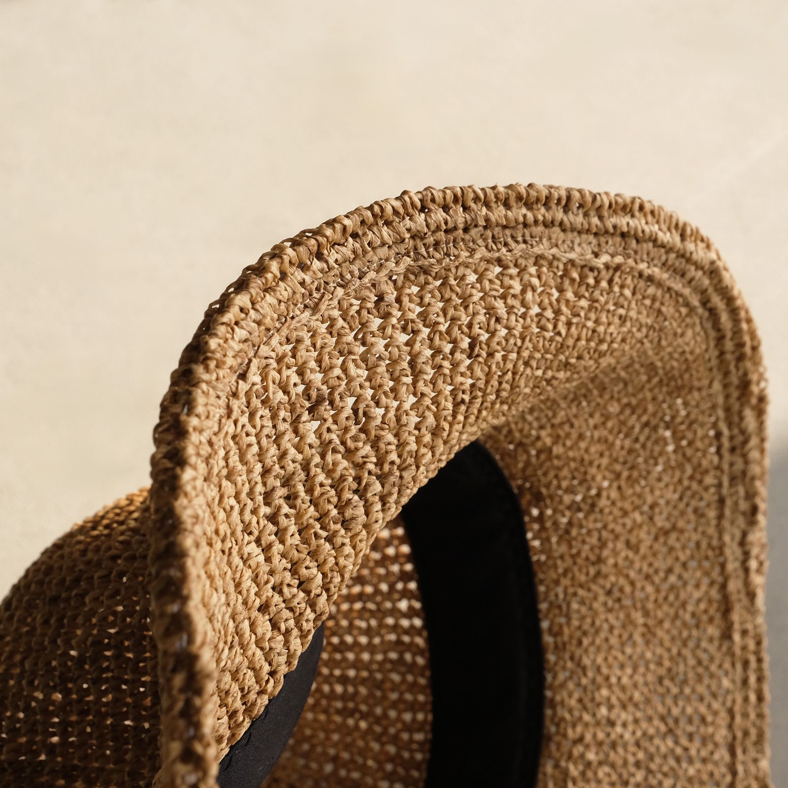 Paper Crochet Hat -ハット-（Natural / チャコール）