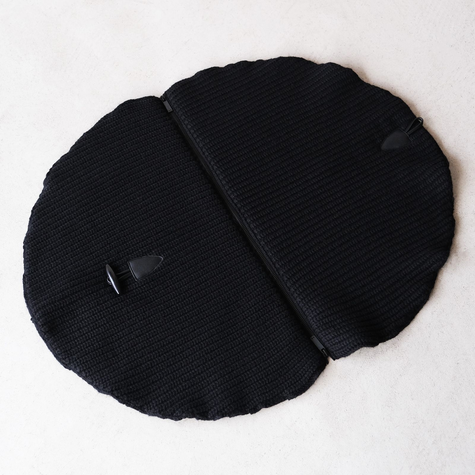 "Crepe" Knit Snood - スヌード-（Black / ブラック）