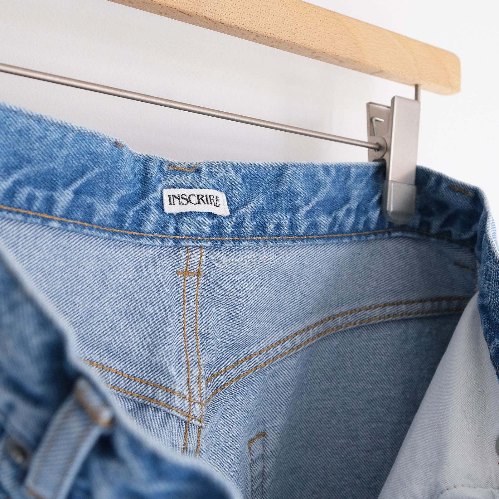 Dot Hole Denim Pants -デニム-（Blue Used / ブルー ユーズド）