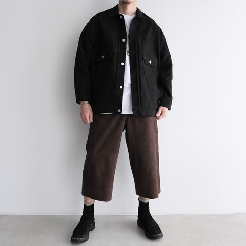 Cotton Double Serge Jacket -ジャケット-（Black / ブラック）GM263-20450