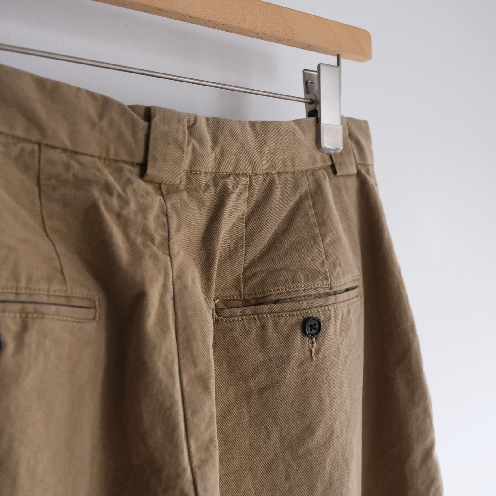 Chino High Waist Pants -パンツ-（Beige Used / ベージュ ユーズド）
