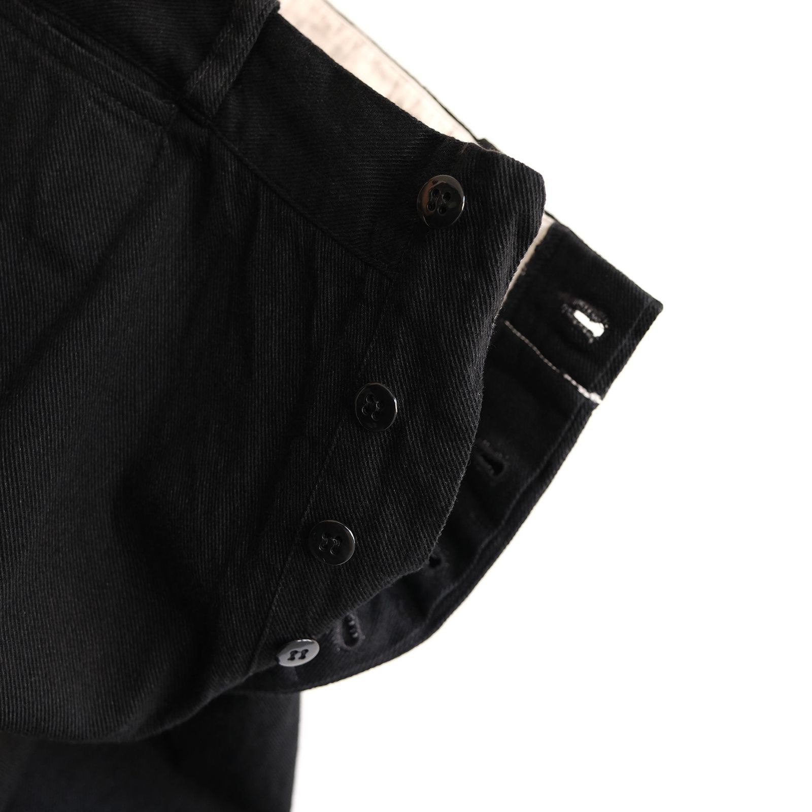 Black Twill Trousers -パンツ-（Black / ブラック）