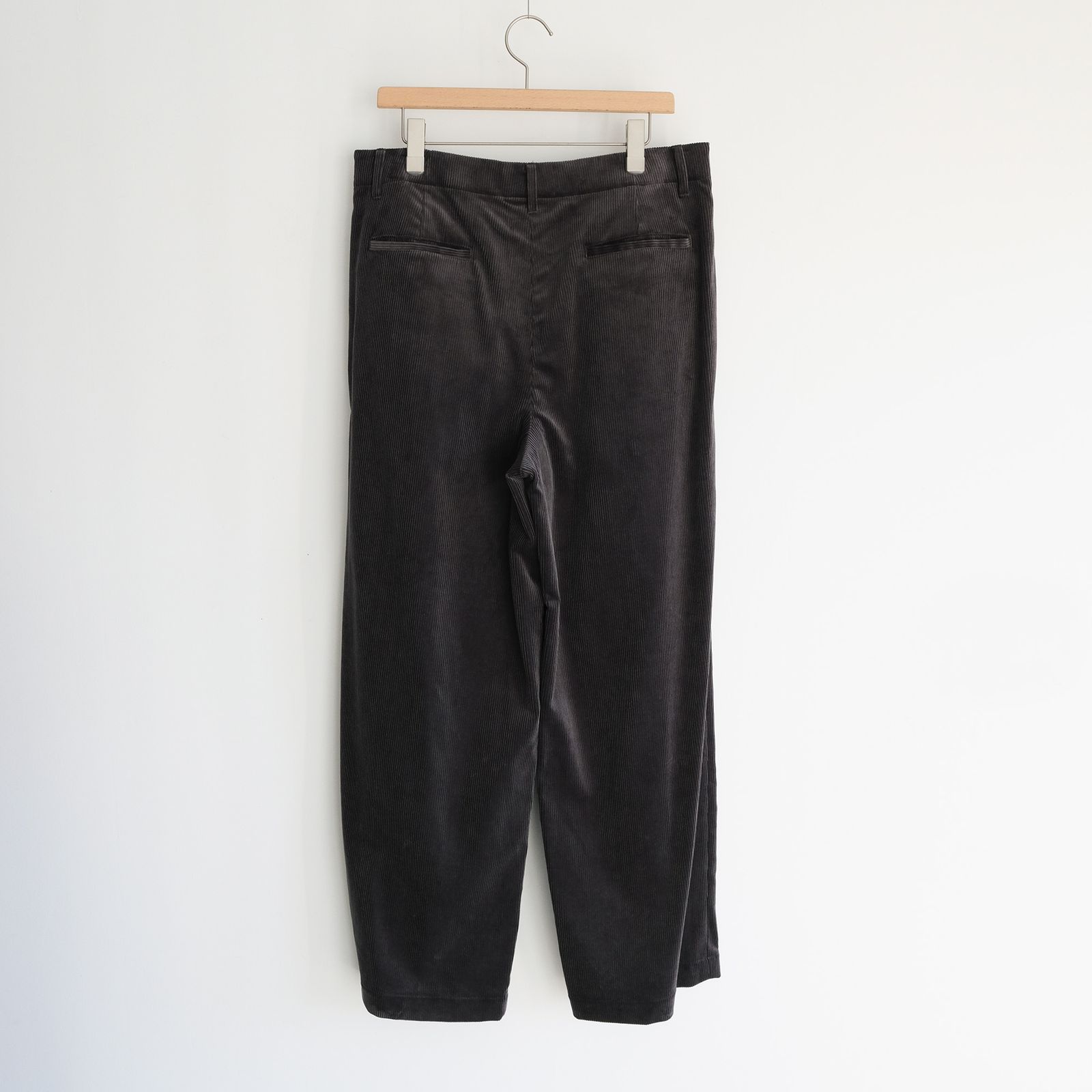 Suvin Corduroy Wide Straight Trousers -パンツ-（Gray / グレー）GU263-40213B