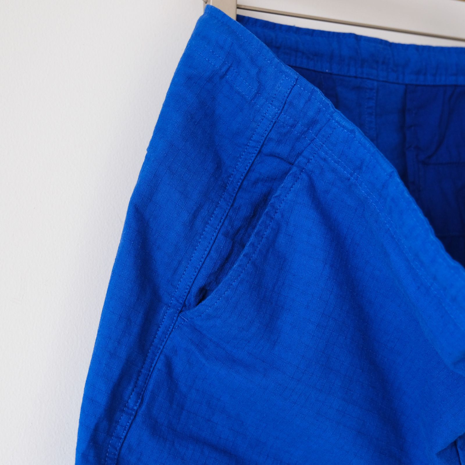 Phatee Hemp Garment Dyed Over Shorts - ショーツ-（Blue / ブルー）