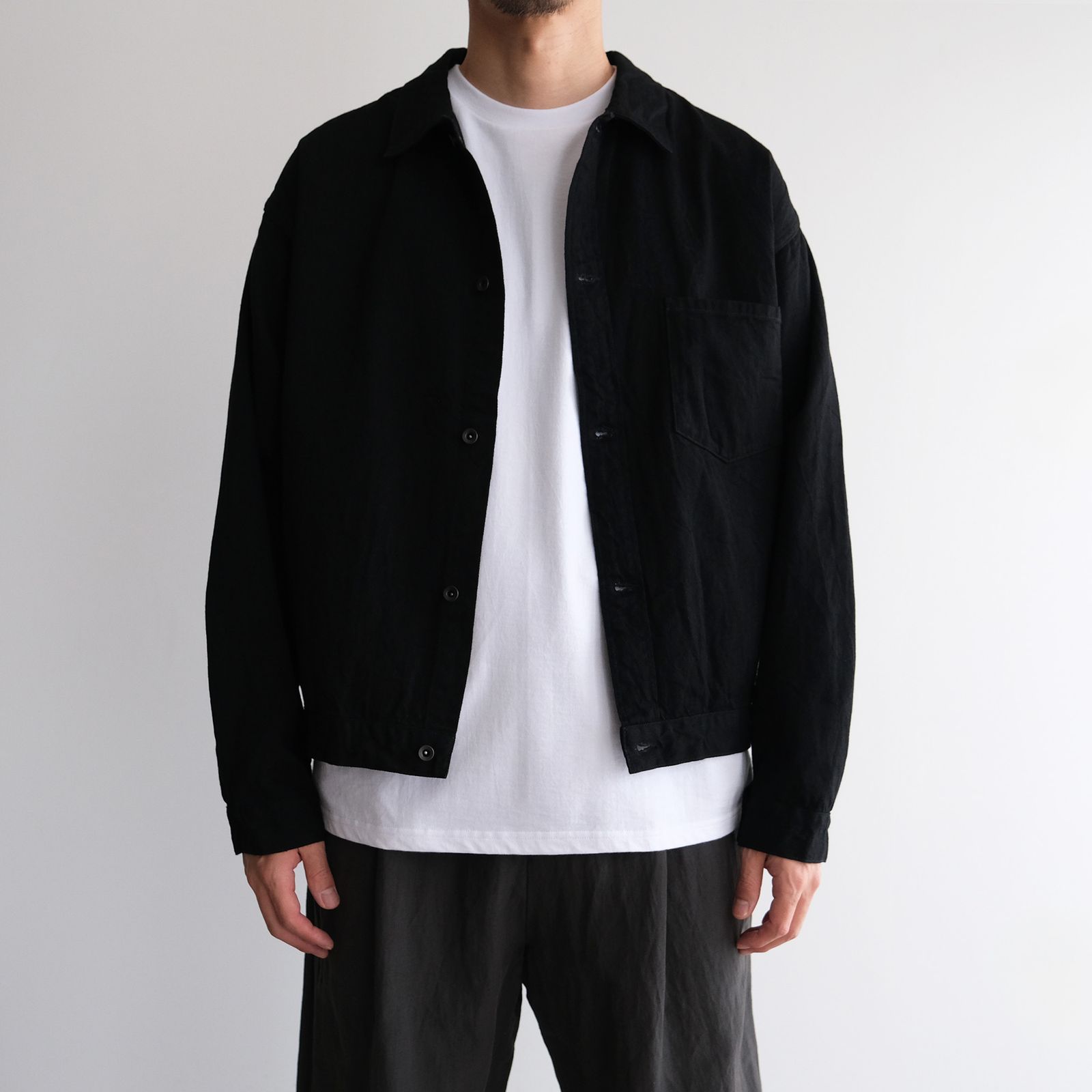 Black Twill Blouson -ブルゾン-（Black / ブラック）