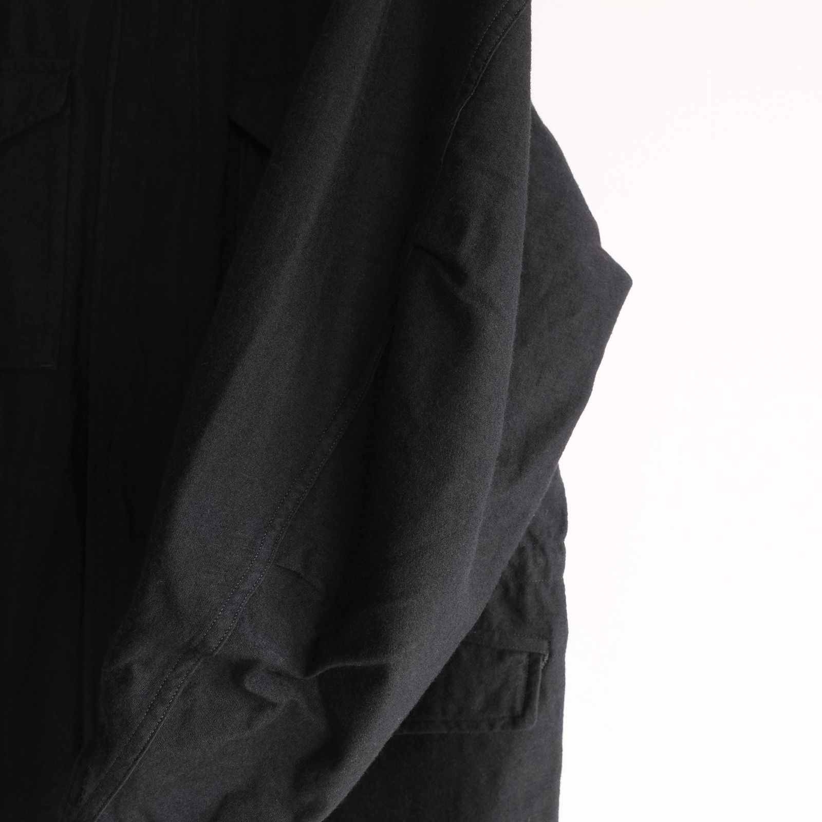 Cotton Wool Miritary Blouson -ジャケット-（Black / ブラック）