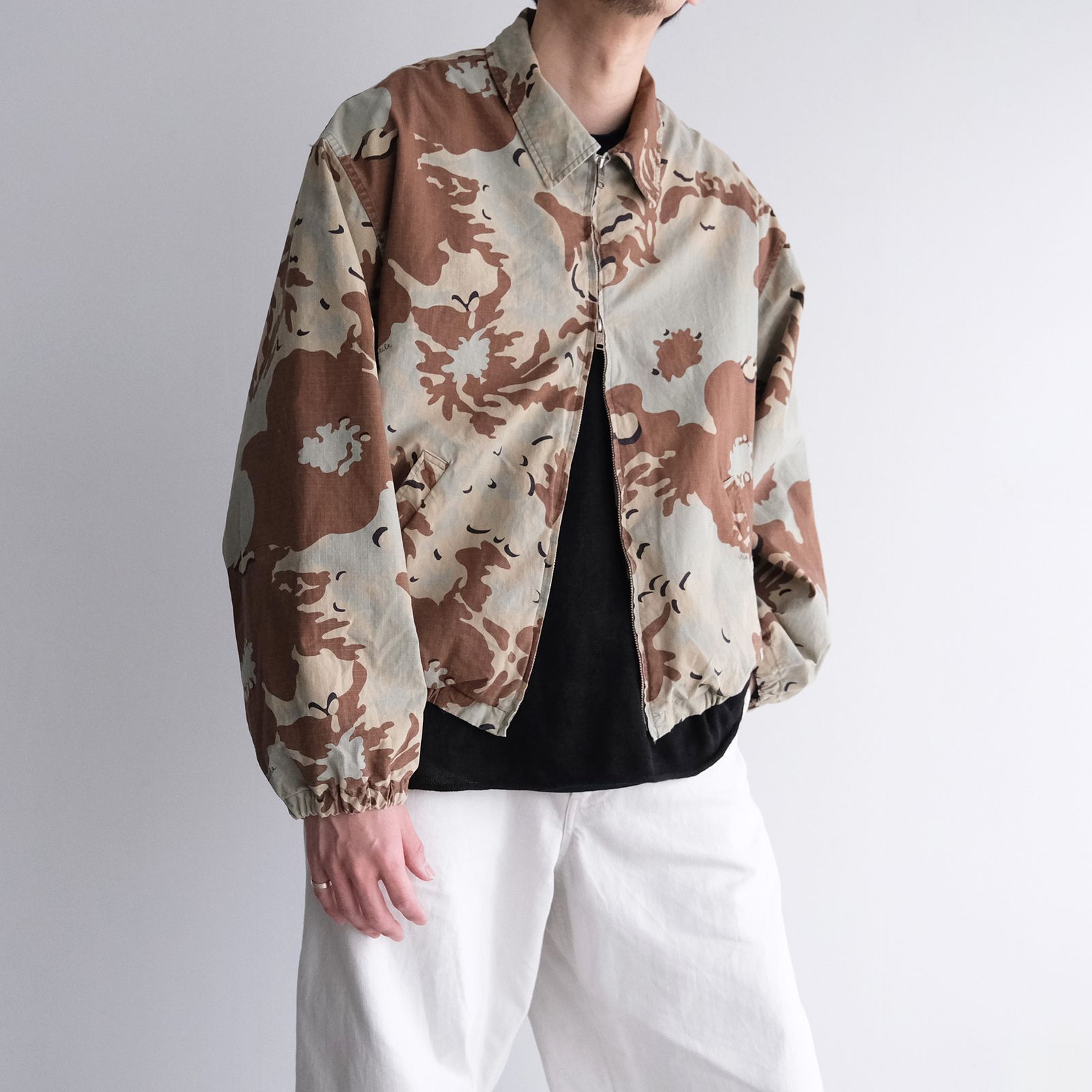 Camo Flower Blouson -ジャケット-（Beige / ベージュ）
