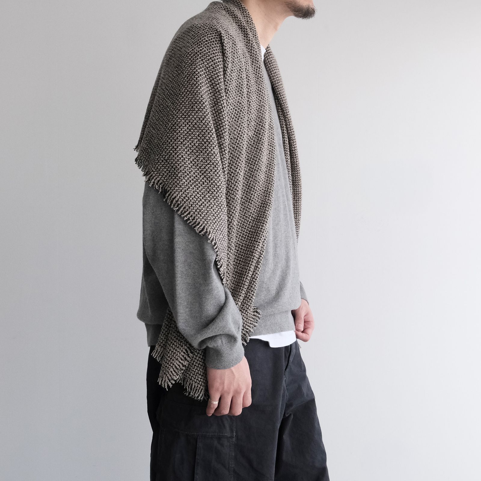 Cshmere Boucle Stole -ストール-（Beige / ベージュ）