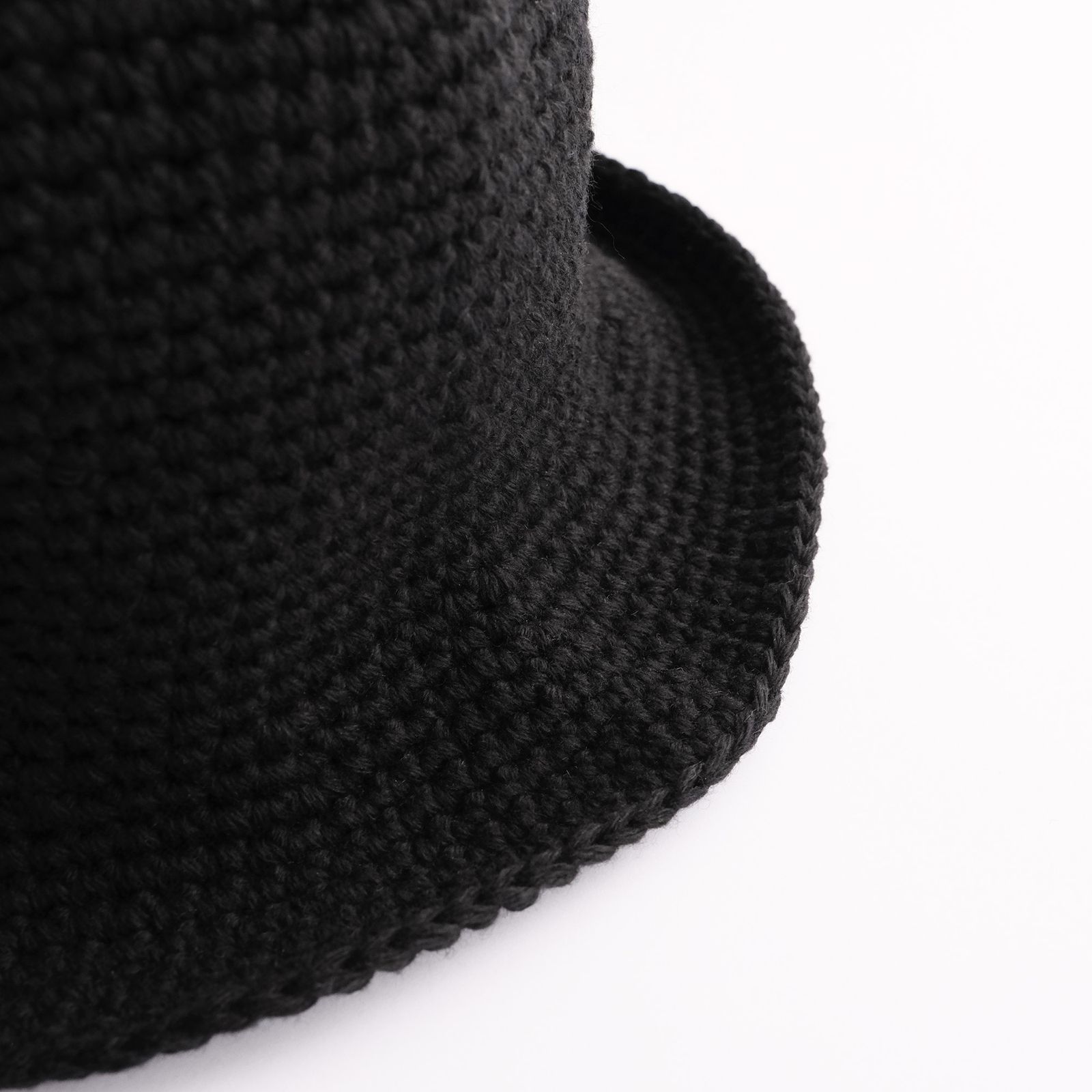Hand Made Knit Wool Balloon Hat -ハット-（Black / ブラック）