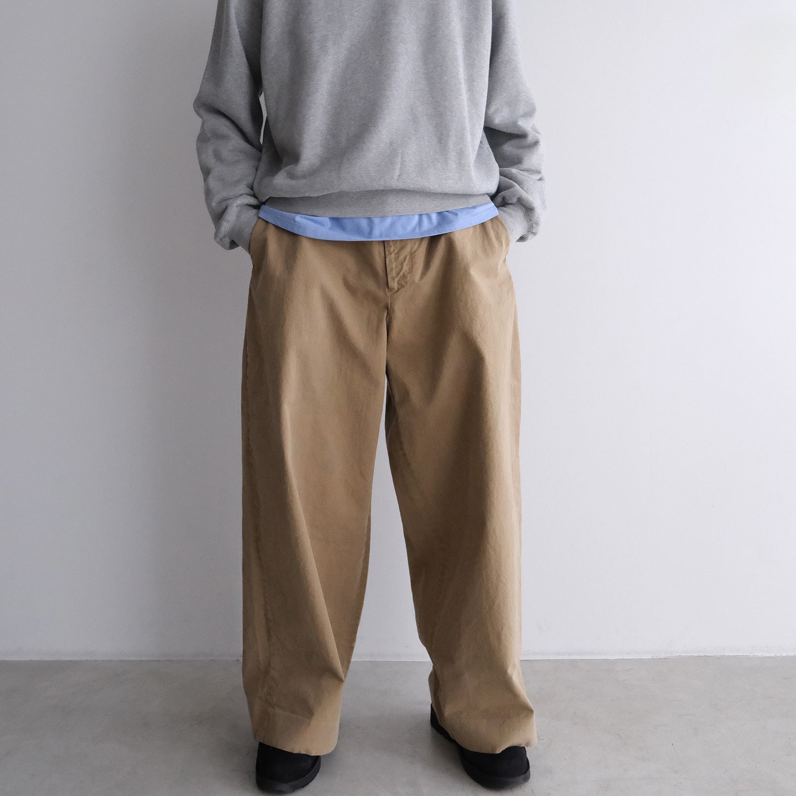 Chino High Waist Pants -パンツ-（Beige Used / ベージュ ユーズド）