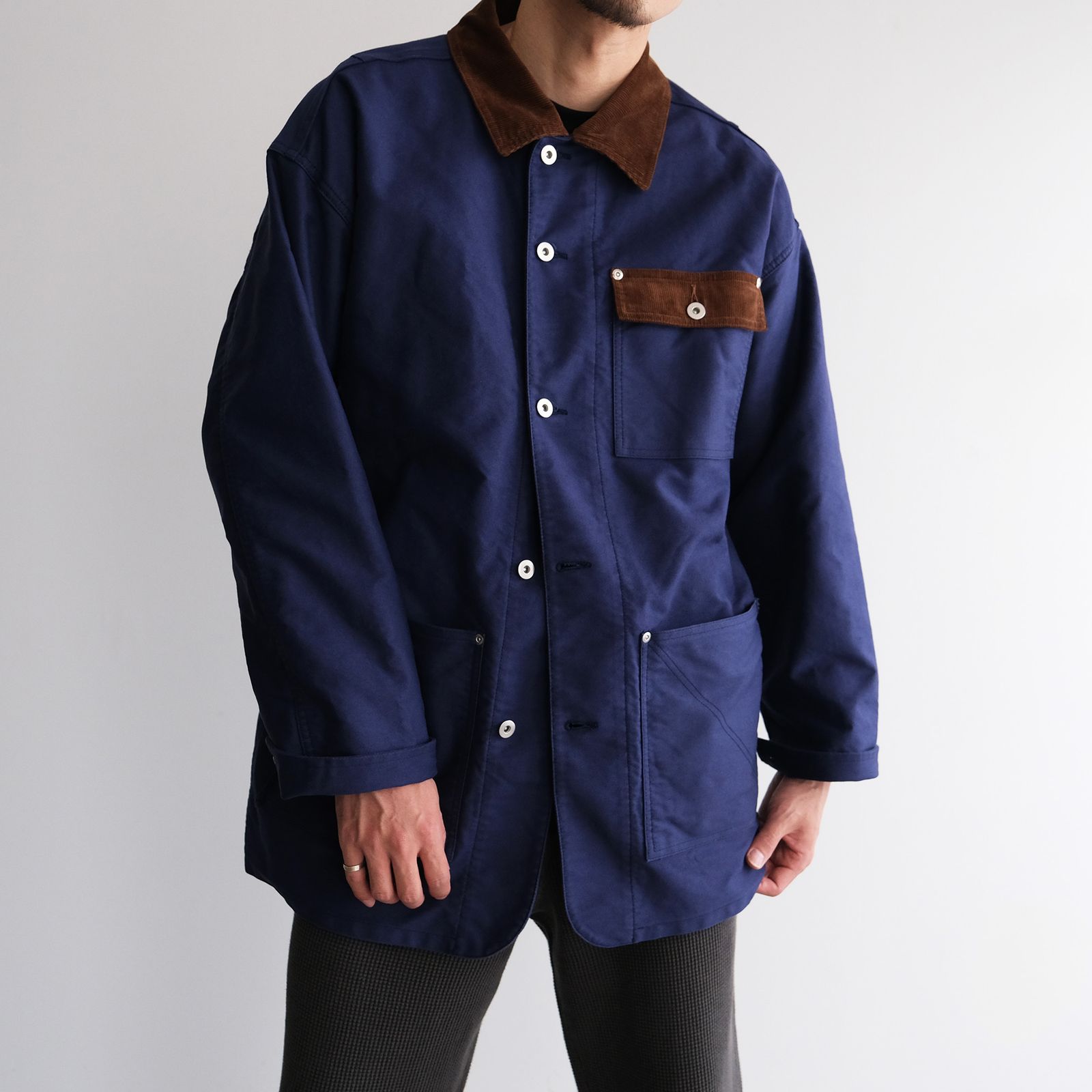 French Work Coverall Jacket -ジャケット-（Blue / ブルー）