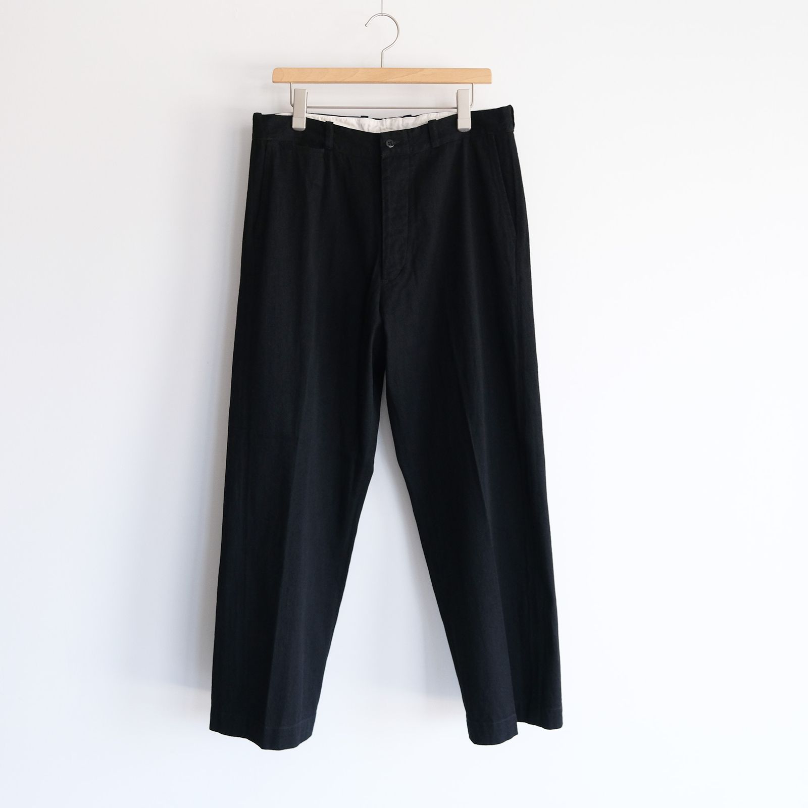 Black Twill Trousers -パンツ-（Black / ブラック）