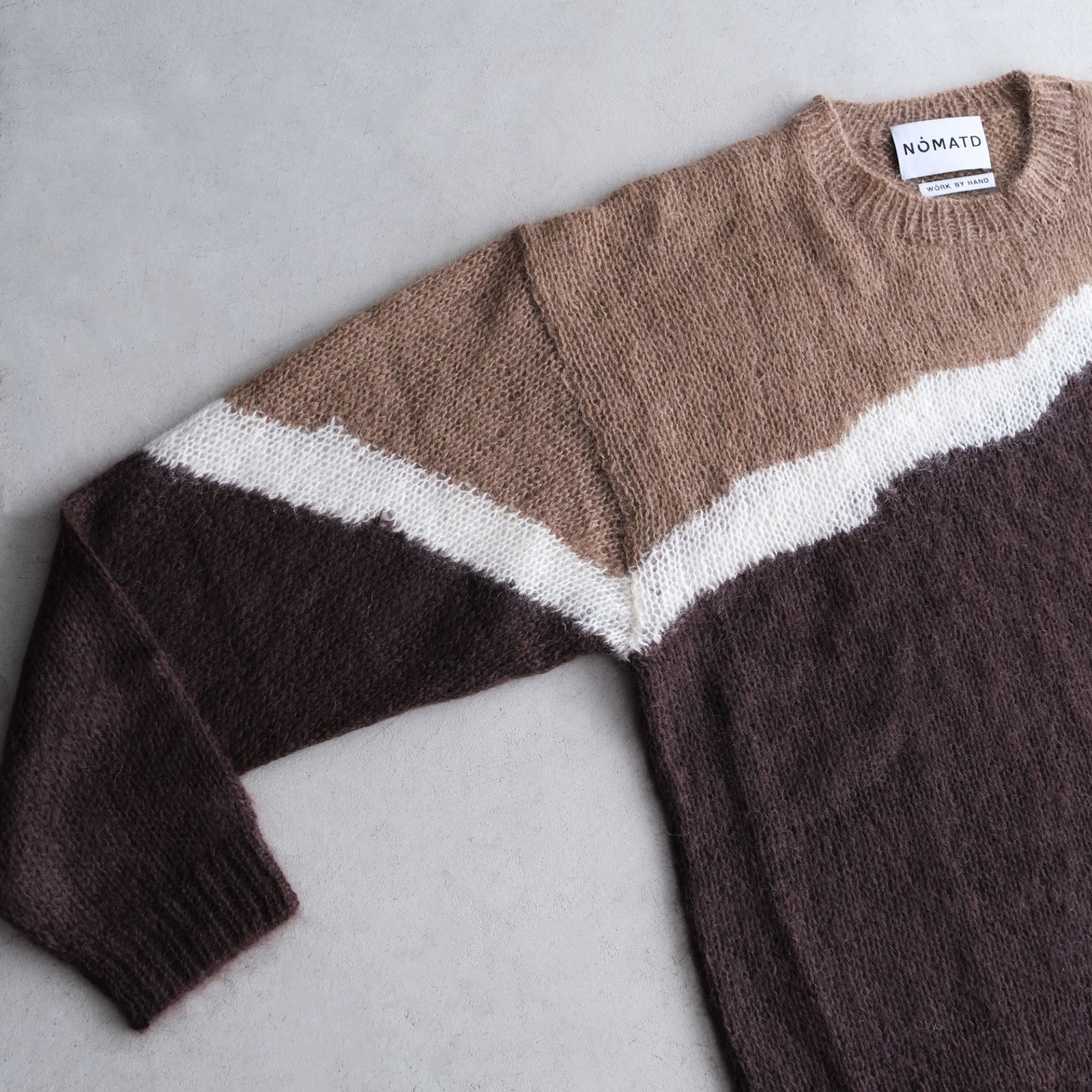 NOMA t.d. - Hand Knitted Mohair Sweater -ニット-（Brown