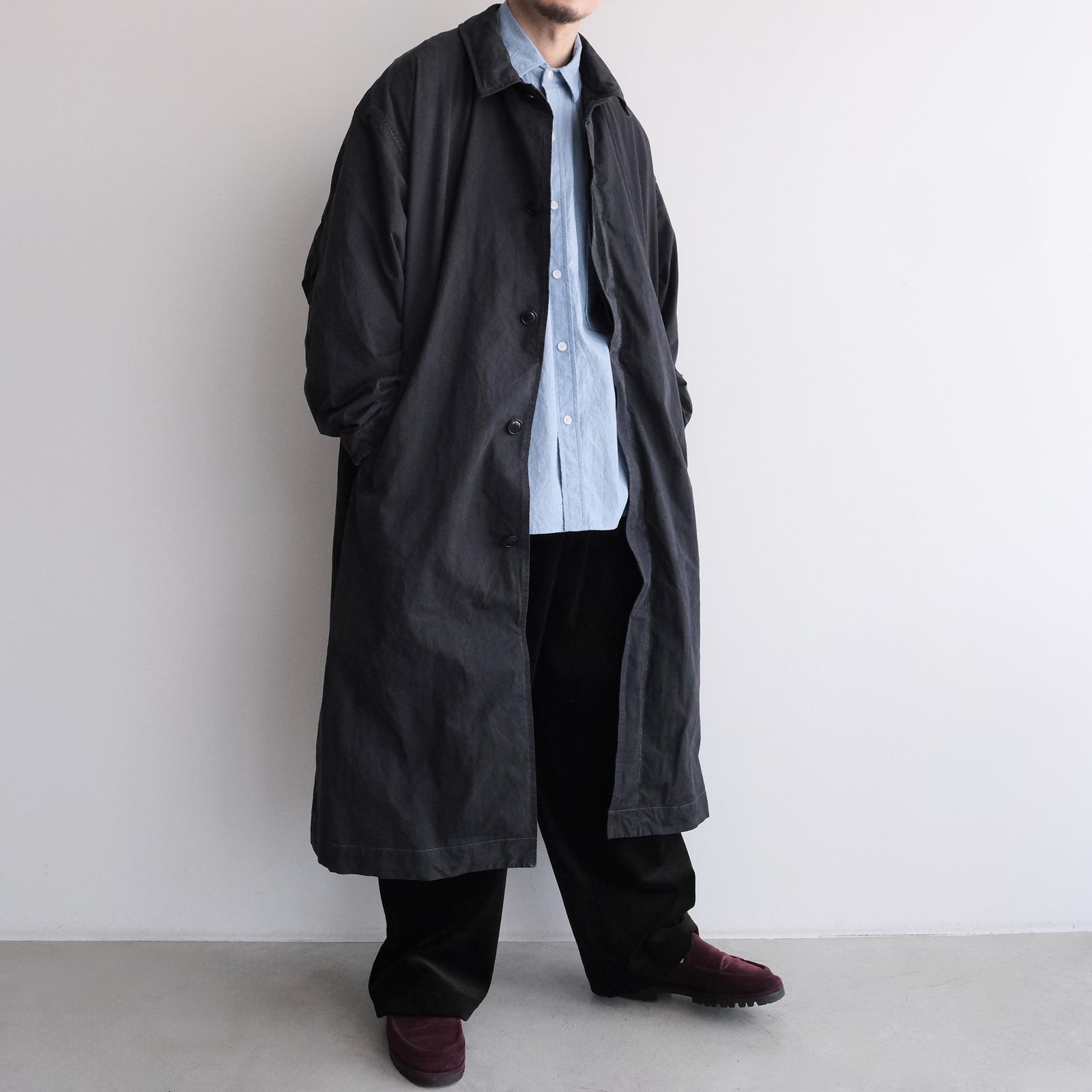 Long Over Coat -コート-（Dark Navy / ダークネイビー）