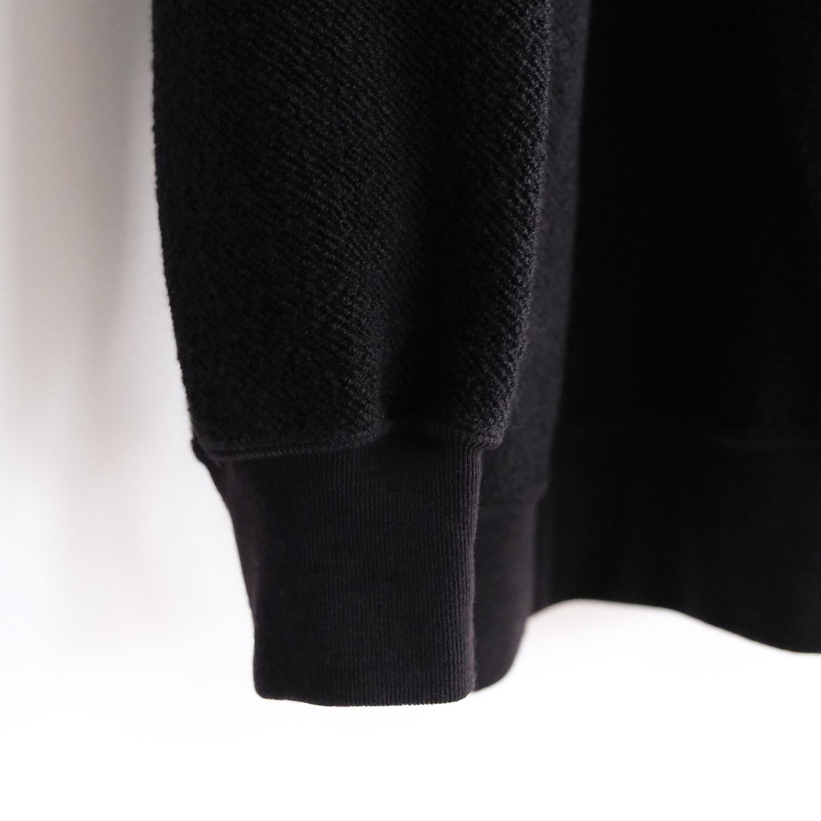 Merino Fleece Crew Neck Pullover -スウェット-（Black / ブラック）