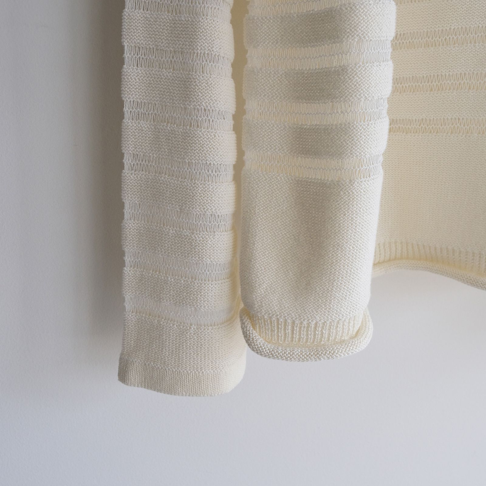 Panel Border Sweather -ニット-（White / ホワイト）