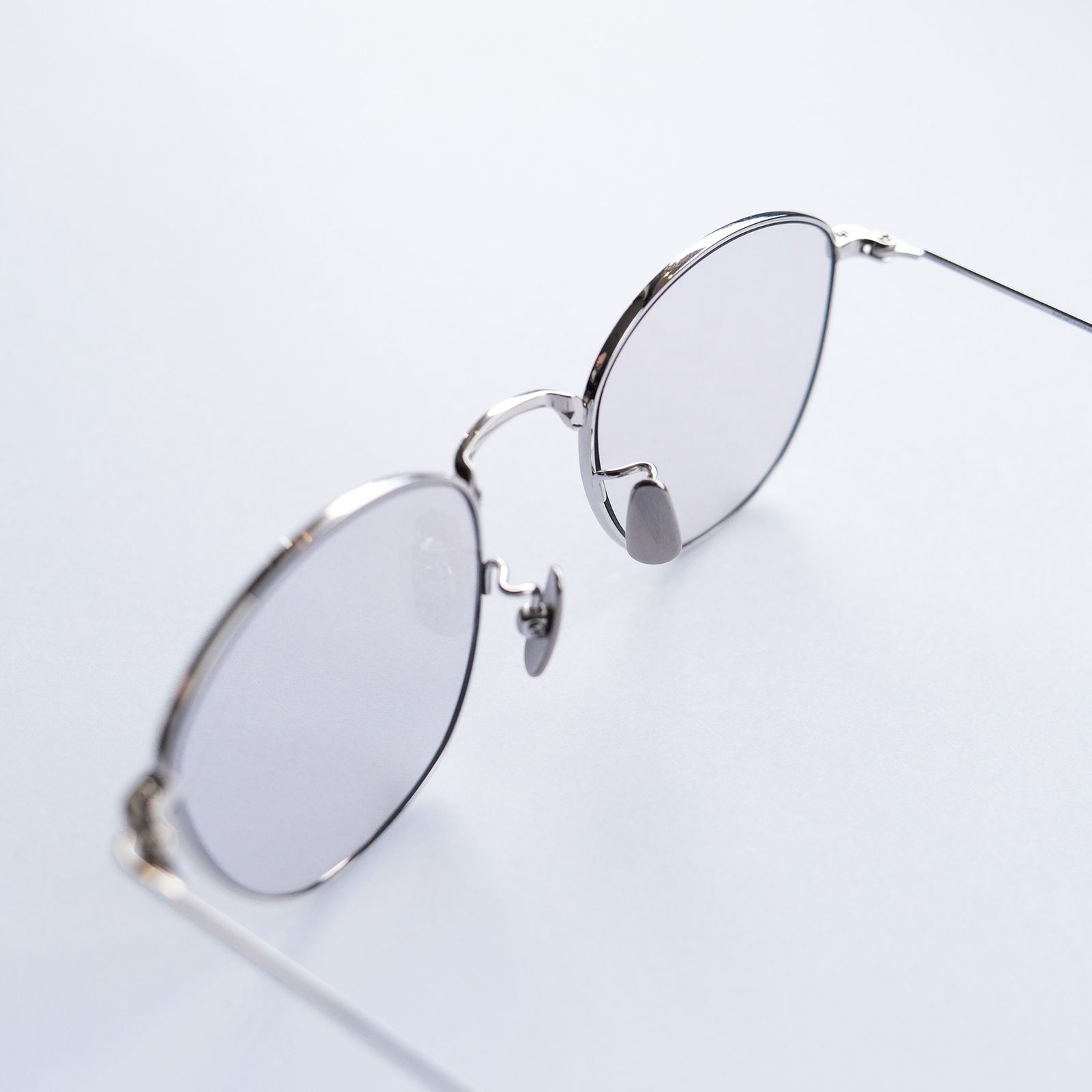 "KOUGETSU" Plutinum Silver × Clear to D.Gray (調光モデル) -サングラス-