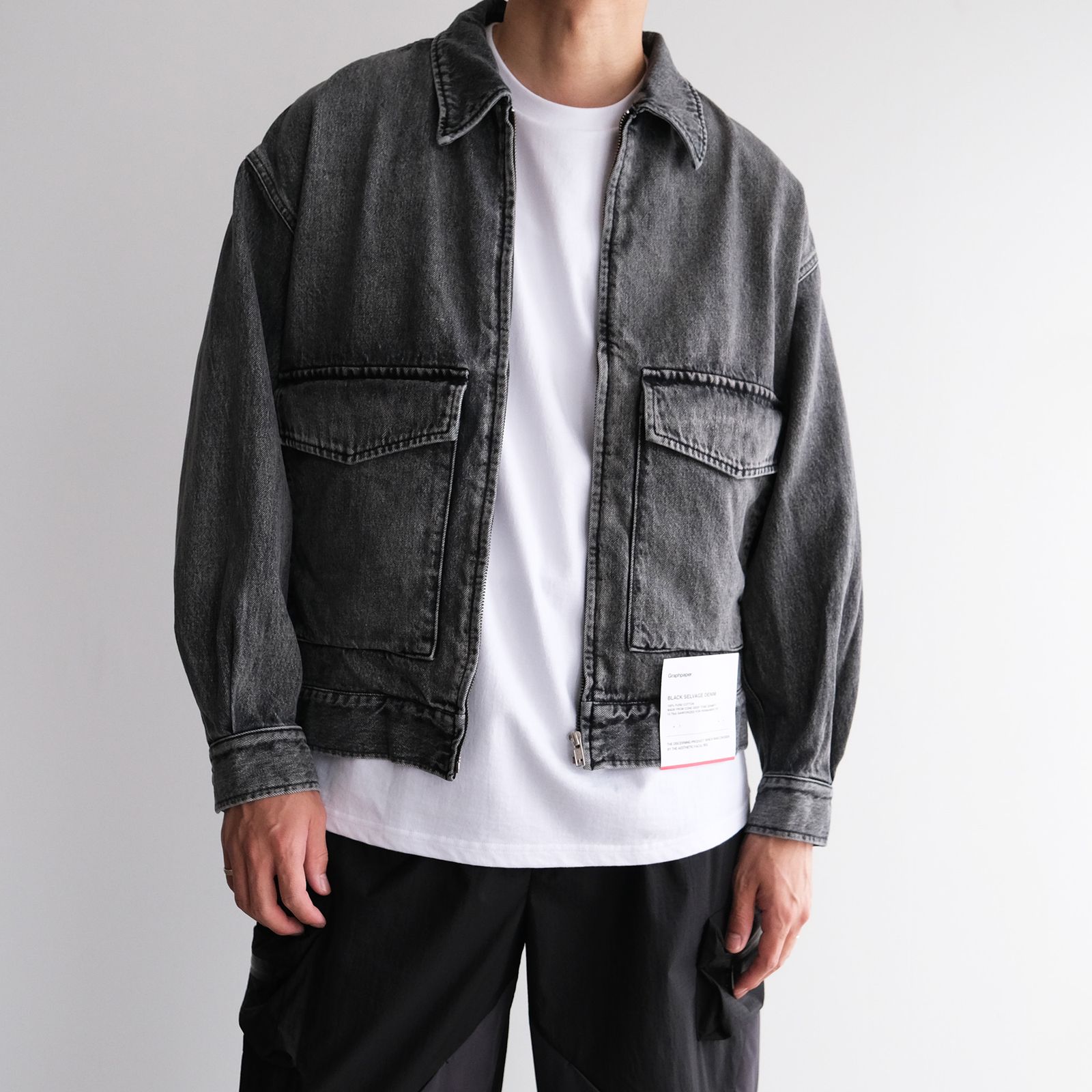 Graphpaper - Selvage Denim Zip Jacket -デニムジャケット