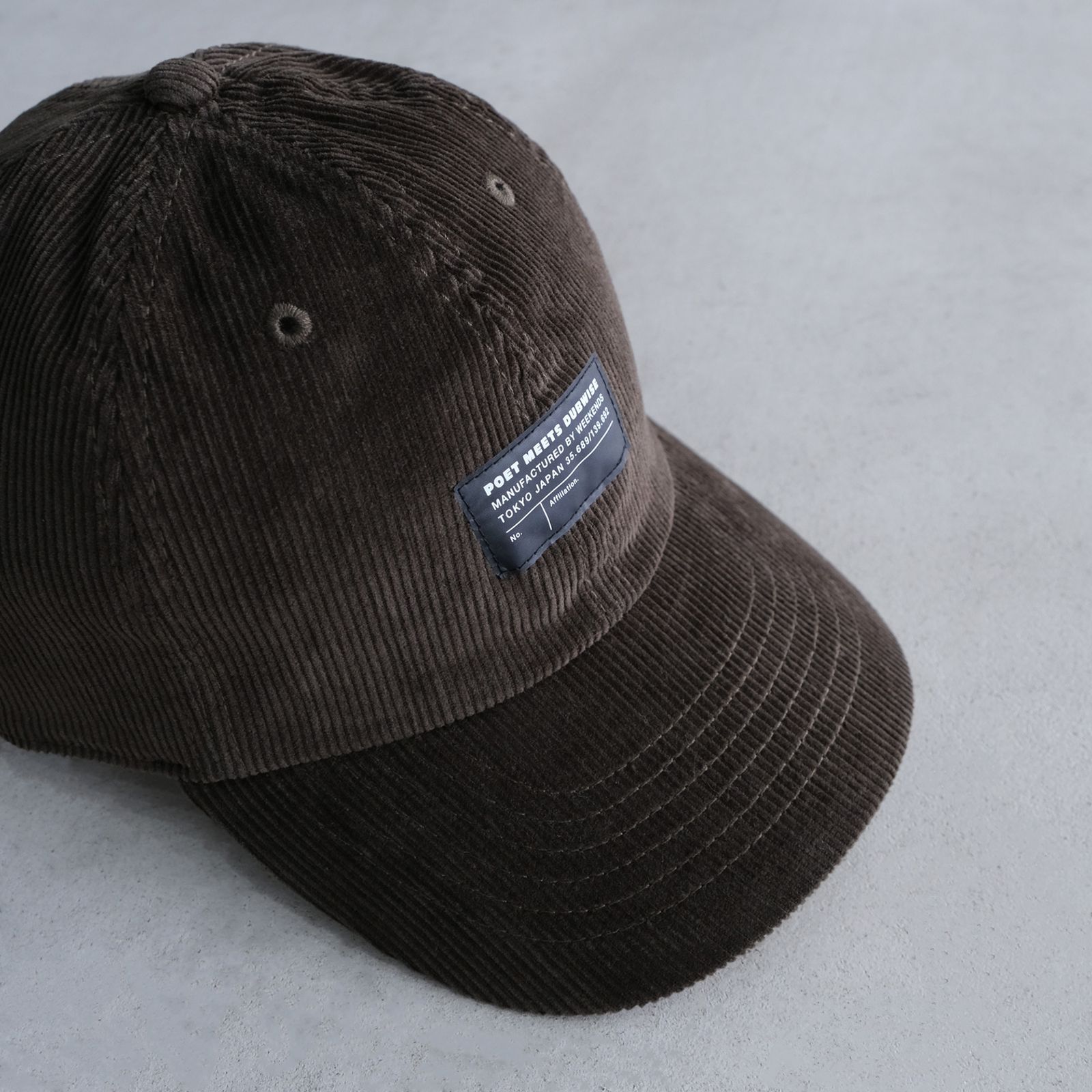 PMD Tag Corduroy Cap -キャップ-（Khaki / カーキ）