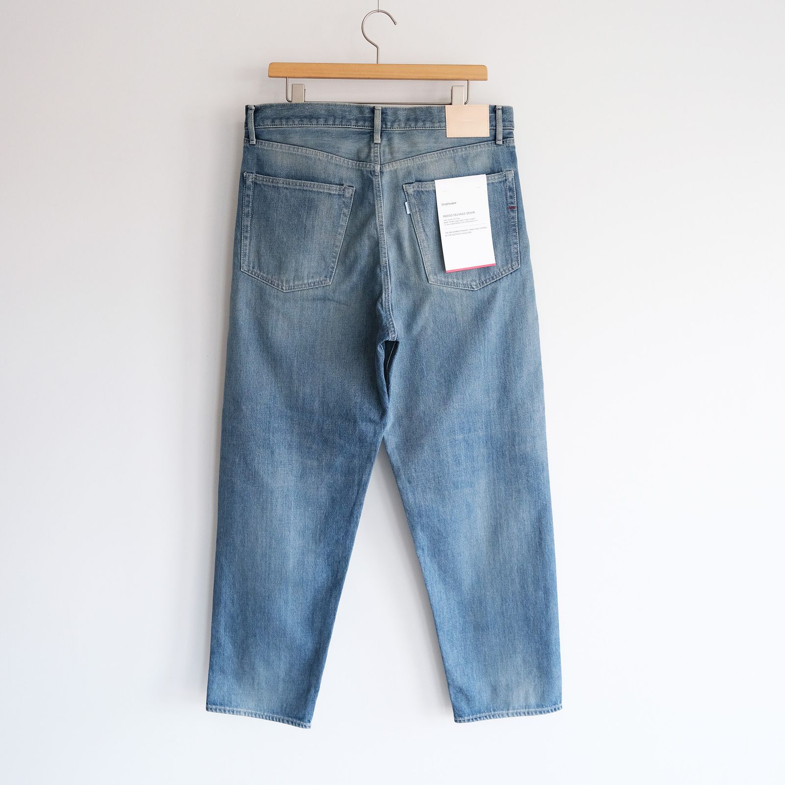 Selvage Denim Five Pocket Tapered Pants -パンツ-（Indigo Light Fade / インディゴライトフェード）