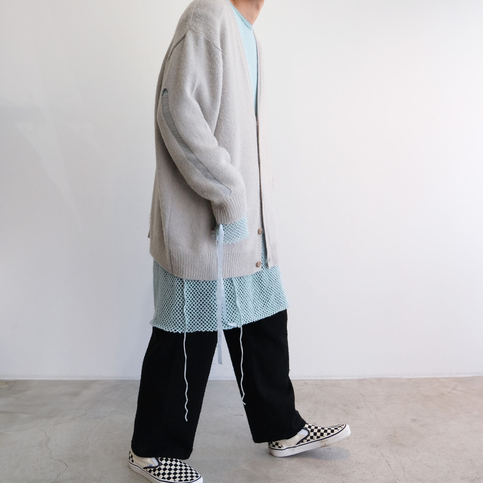 『MOHAIR LONG SLEEVE』-ニット-（SAX / サックス）