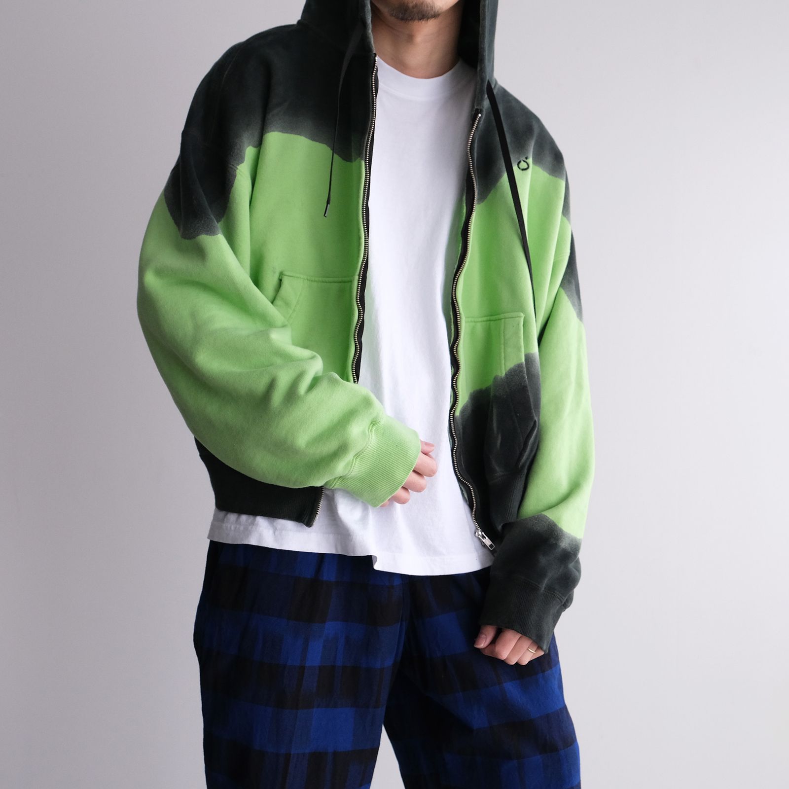Hand Dye Twist Parka -パーカー-（Green / グリーン）