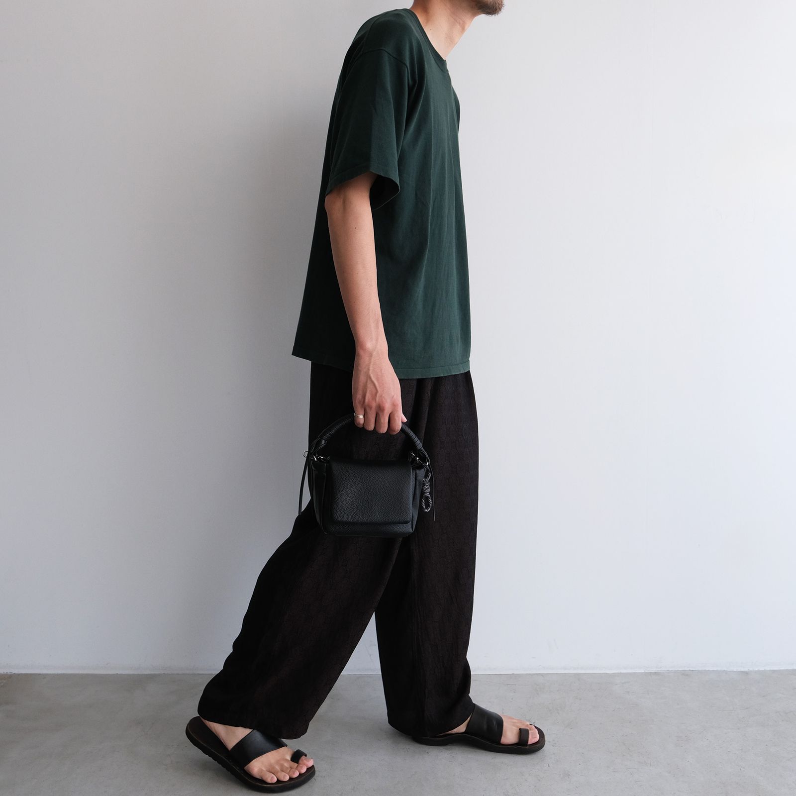 Tech Leather Mini Pouch -バッグ-（Black / ブラック）