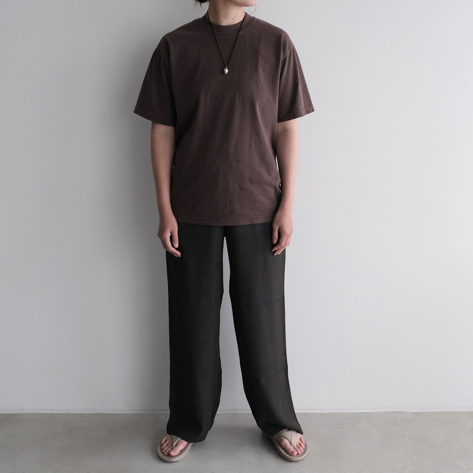 MINE Duct Tape T-Shirt / White Label STACK STORE 10th Anniversary Limited Color -Tシャツ-（PD Brown / ピグメントダイ ブラウン）