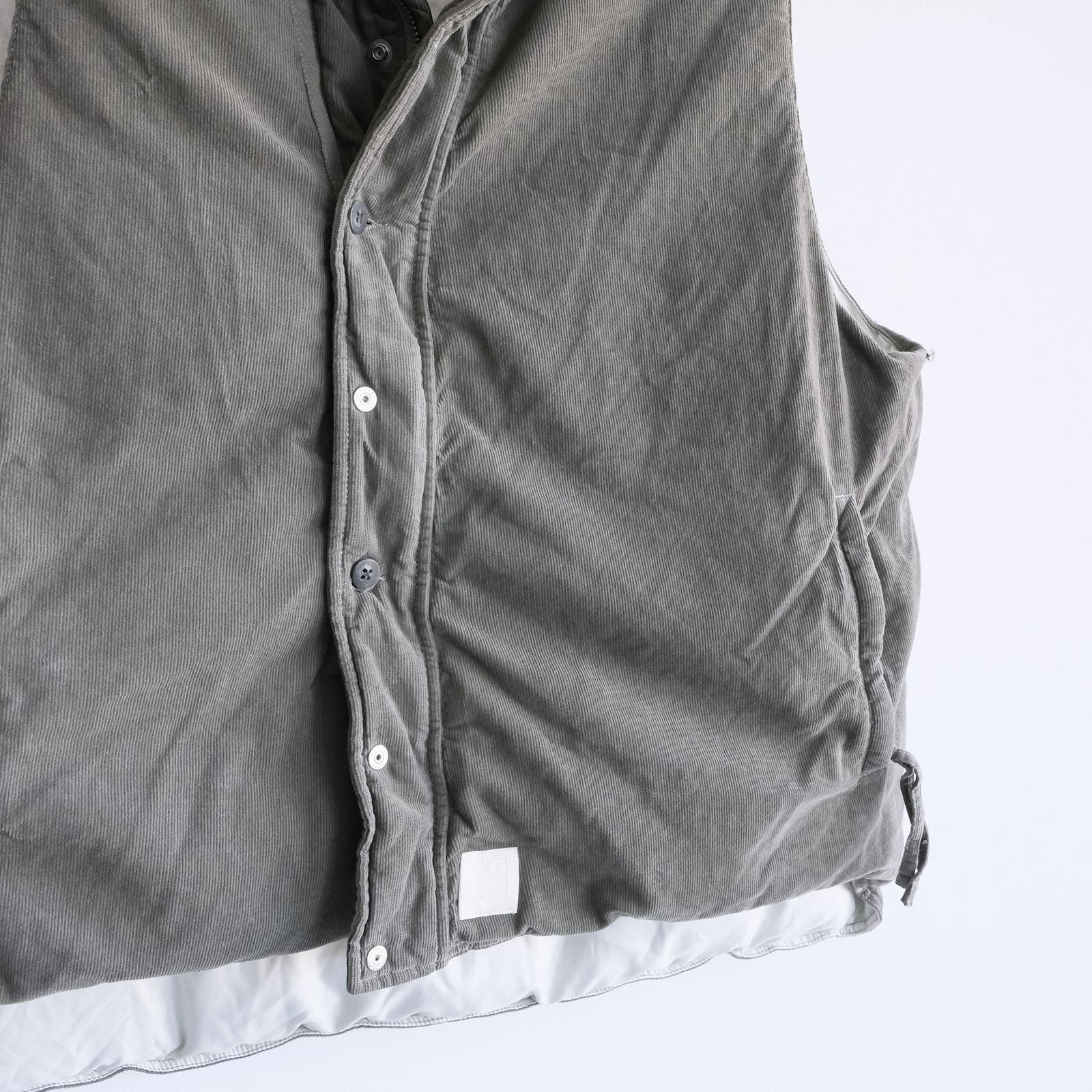 Garment Dyed Down Vest -ダウンベスト-（Gray / グレー）
