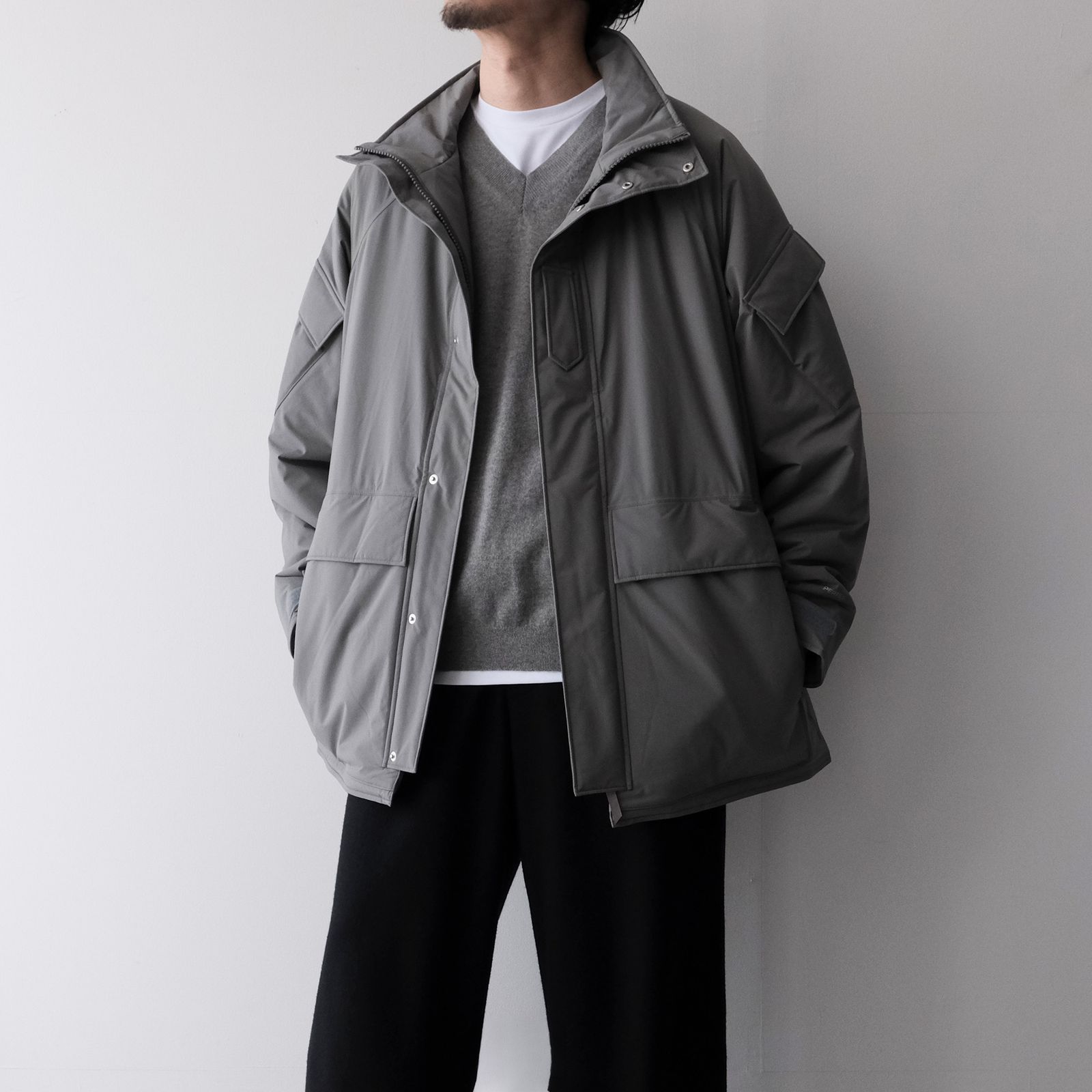 PERTEX SHIELD Insulated Military Parka -ジャケット-（Stone Gray / ストーングレー）GM263-30271