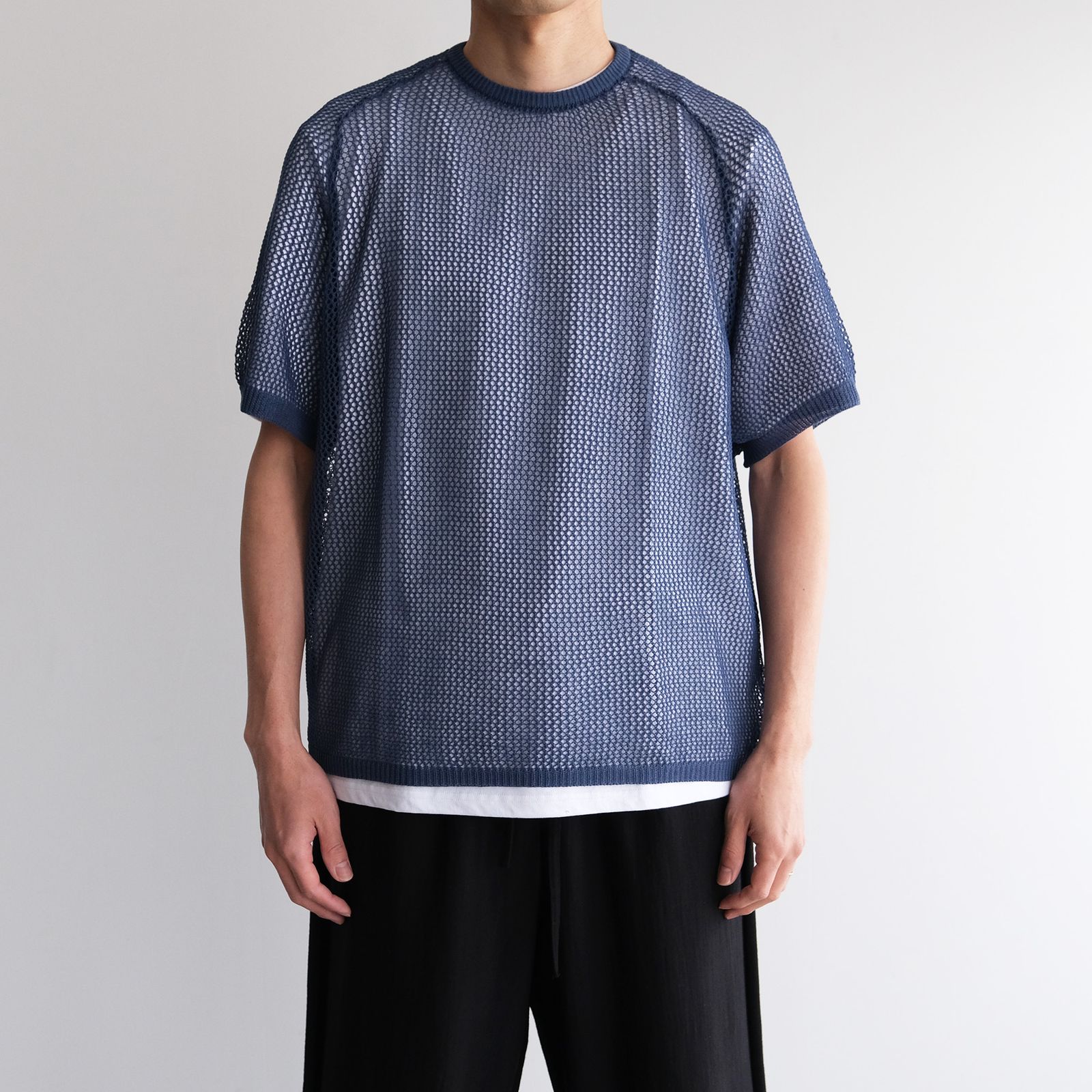 Crew Neck S/S Tee -Tシャツ-（Blue / ブルー）