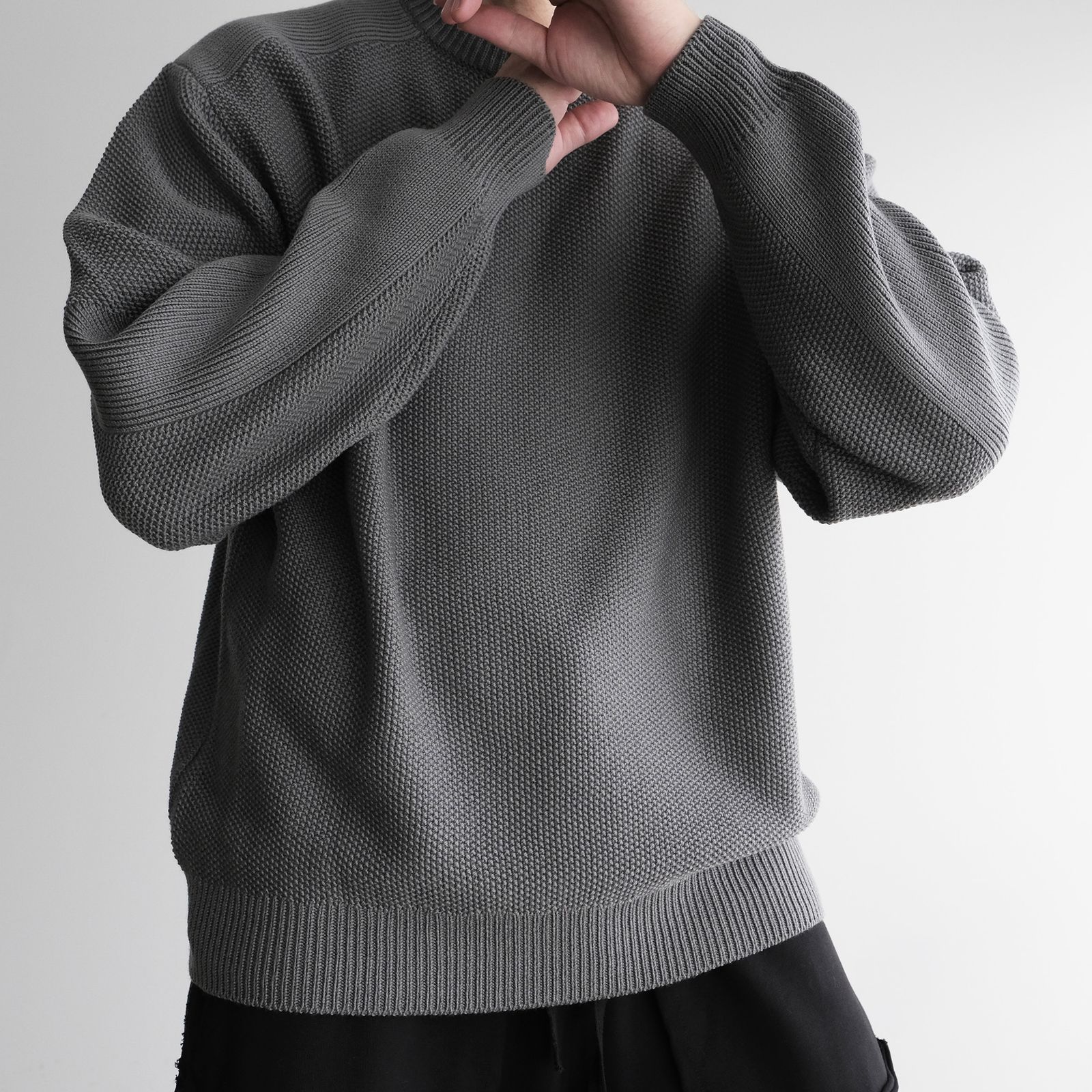 Soft Wool Command Sweather -ニット-（Stone Gray / ストーングレー）GU263-80600