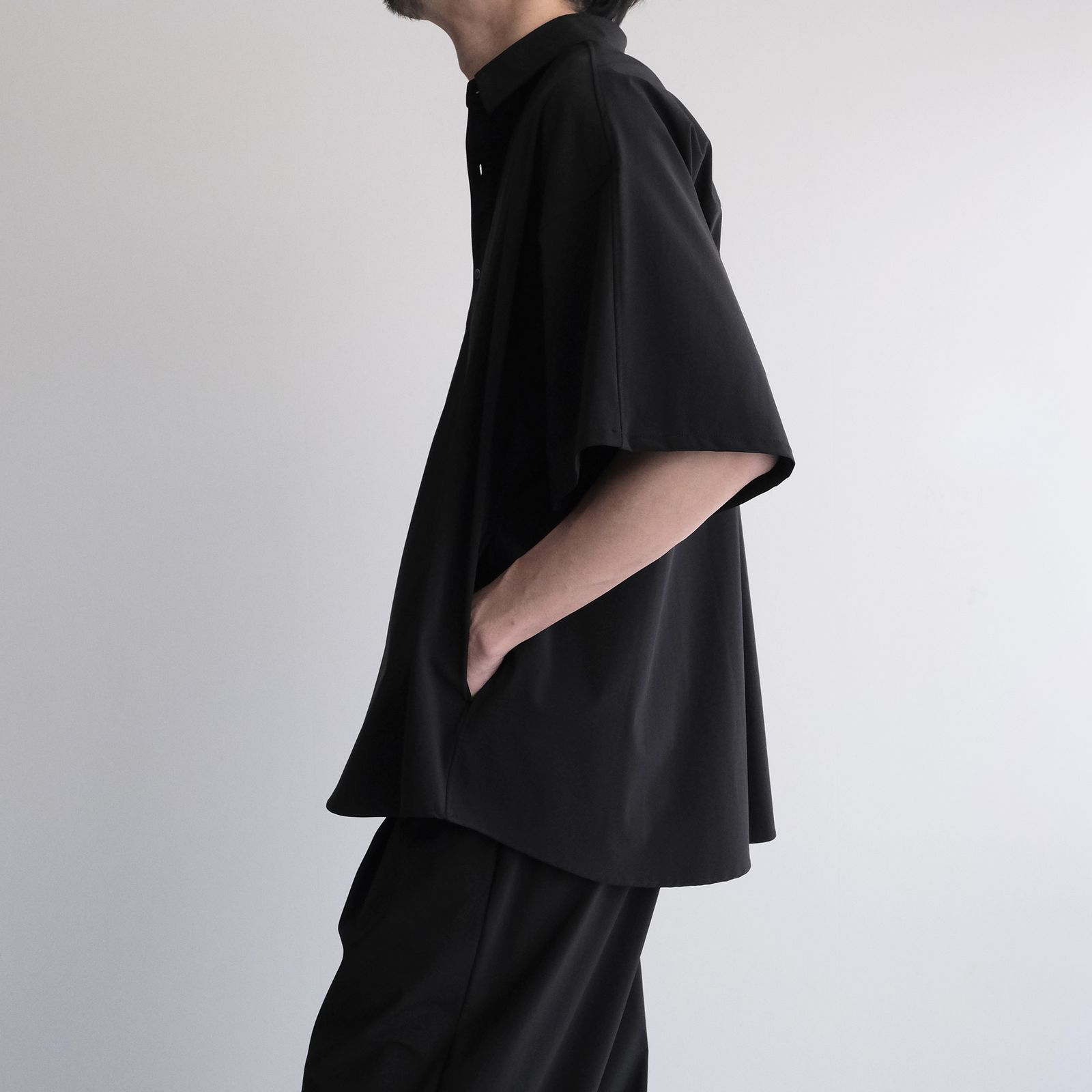 Flex Tricot S/S Pullover Shirt -シャツ-（Black / ブラック）GM262-50018