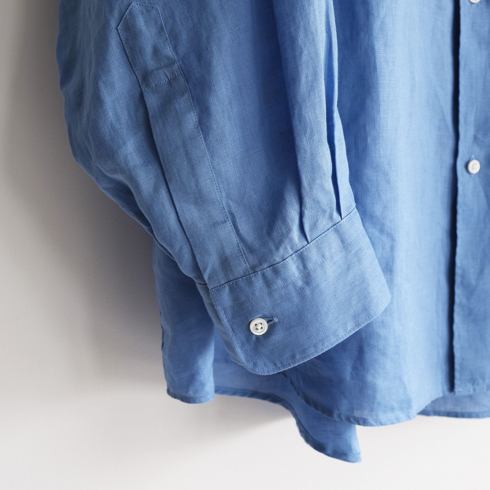 Linen L/S Oversized Regular Collar Shirt -シャツ-（Blue / ブルー）GM262-50039B