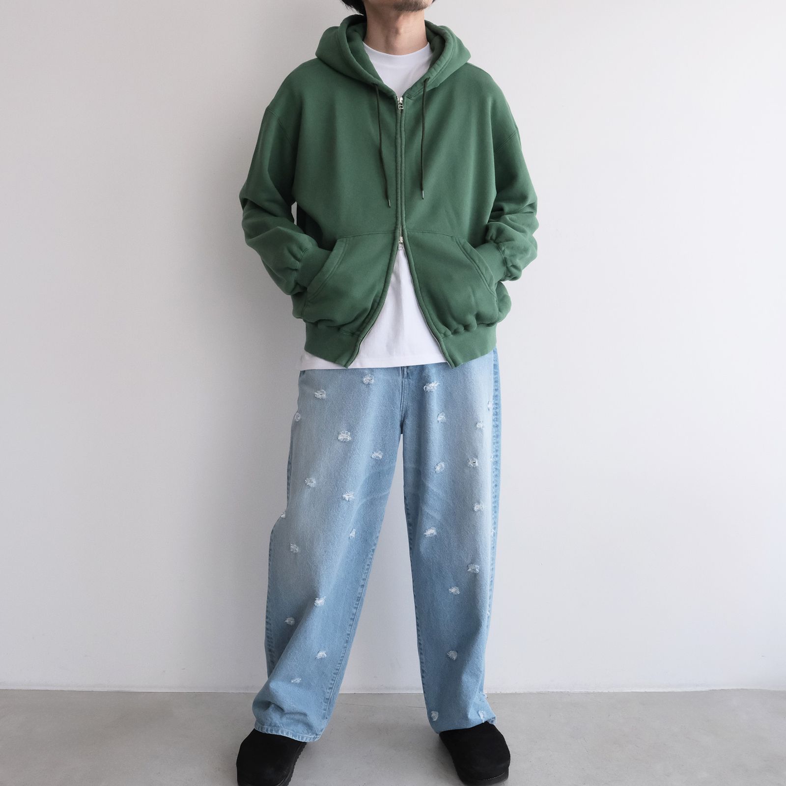 Jumberca Zip Up Hoodie -パーカー-（Green / グリーン）