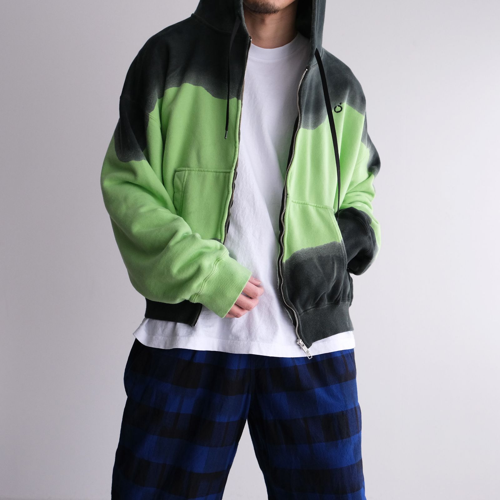 Hand Dye Twist Parka -パーカー-（Green / グリーン）