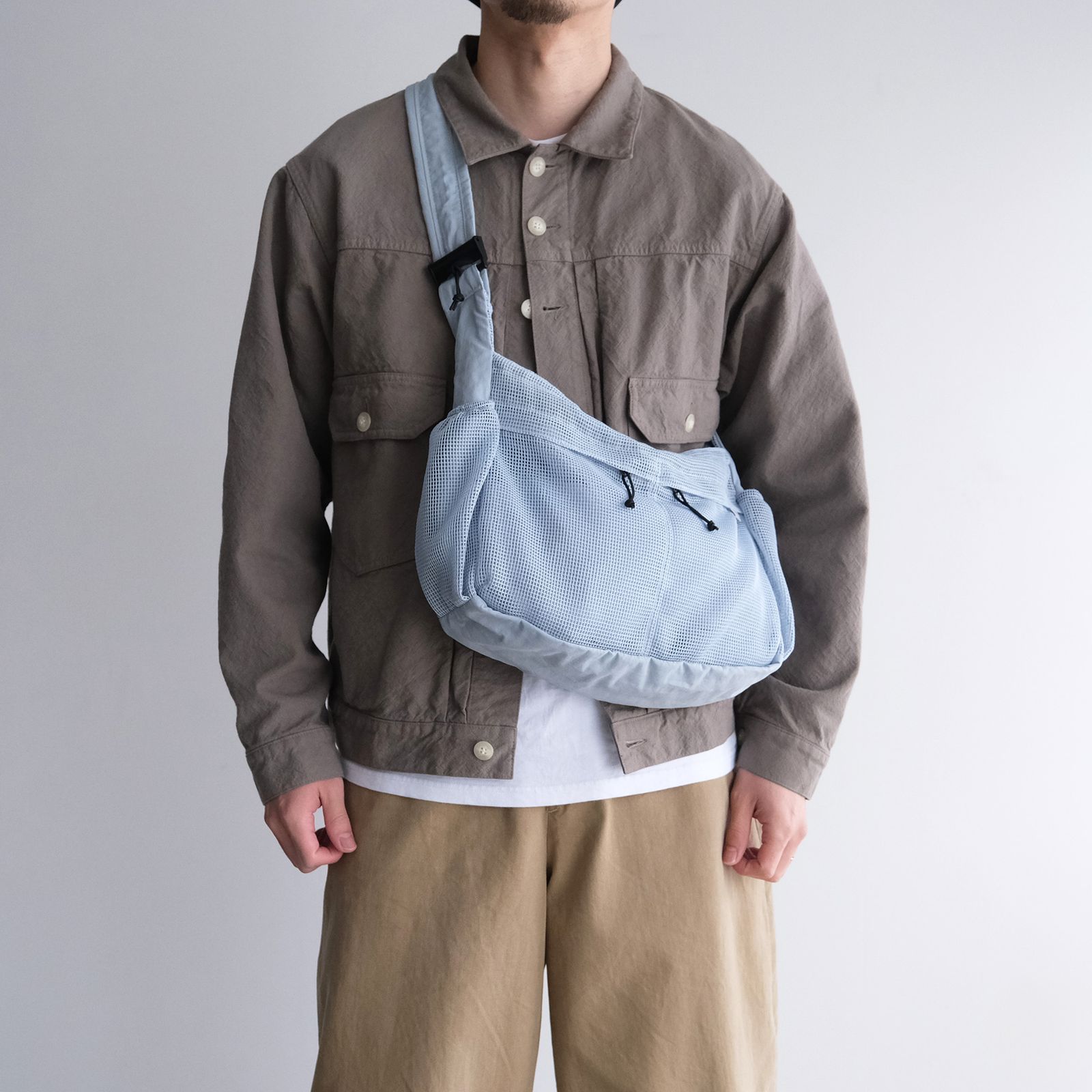 Mesh Shoulder Bag -バッグ-（Blue / ブルー）
