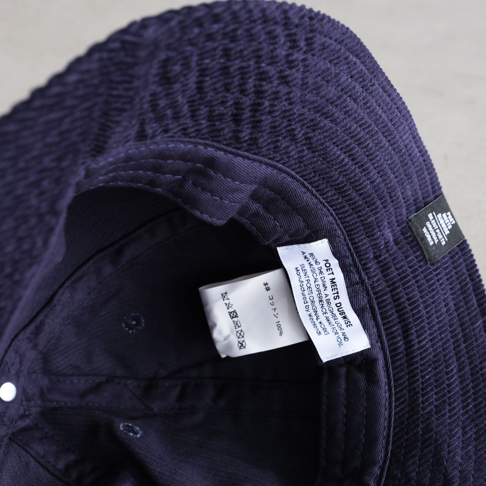 PMD Tag Corduroy Metro Hat -ハット-（Navy / ネイビー）
