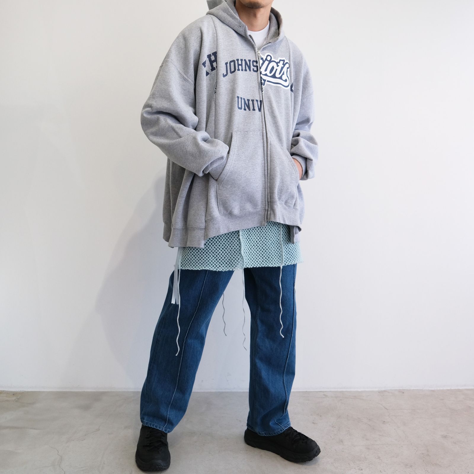 『MOHAIR LONG SLEEVE』-ニット-（SAX / サックス）