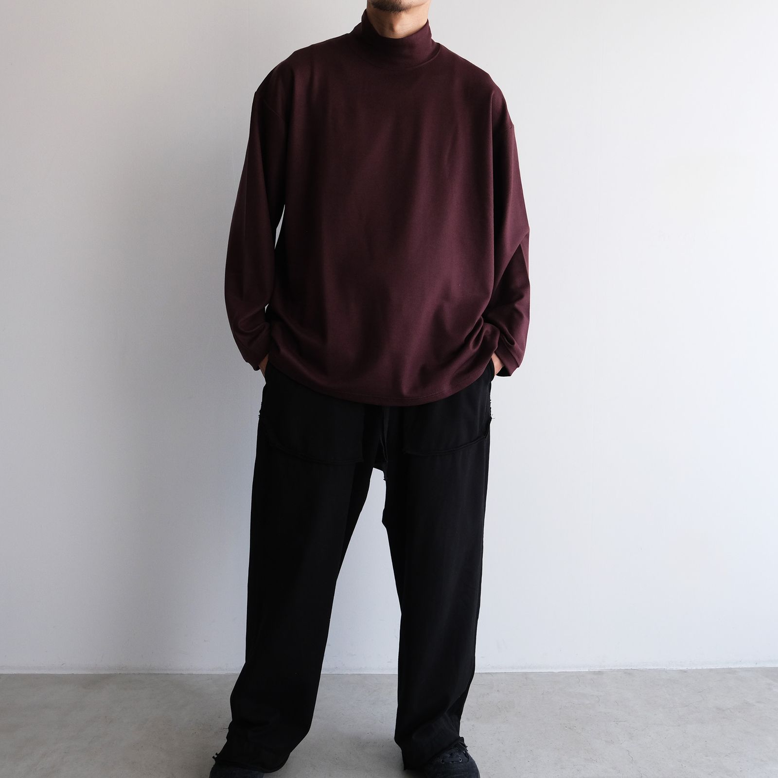 Merino Qualitee Turtle -Tシャツ-（Burgundy / バーガンディ）