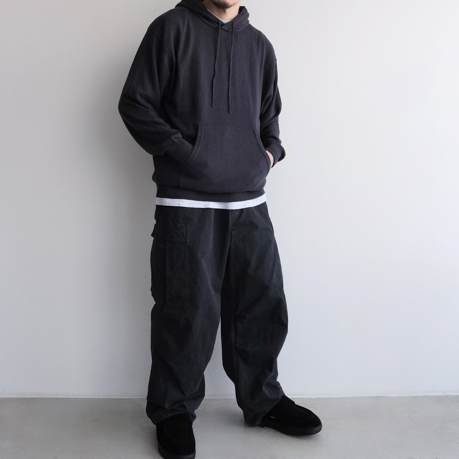 Silk Knit Parka -ニット-（Dark Navy / ダークネイビー）
