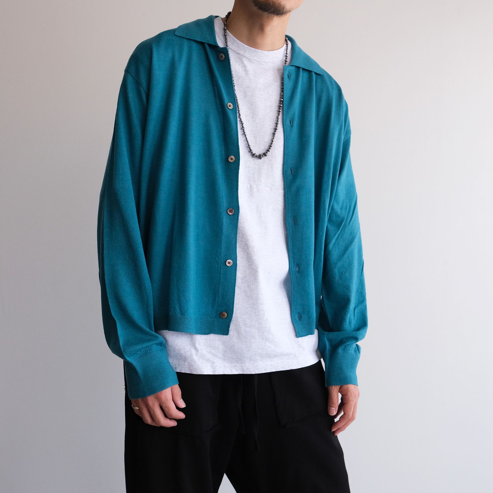 Knit Cardigan -ニット-（D.Sax / D.サックス）