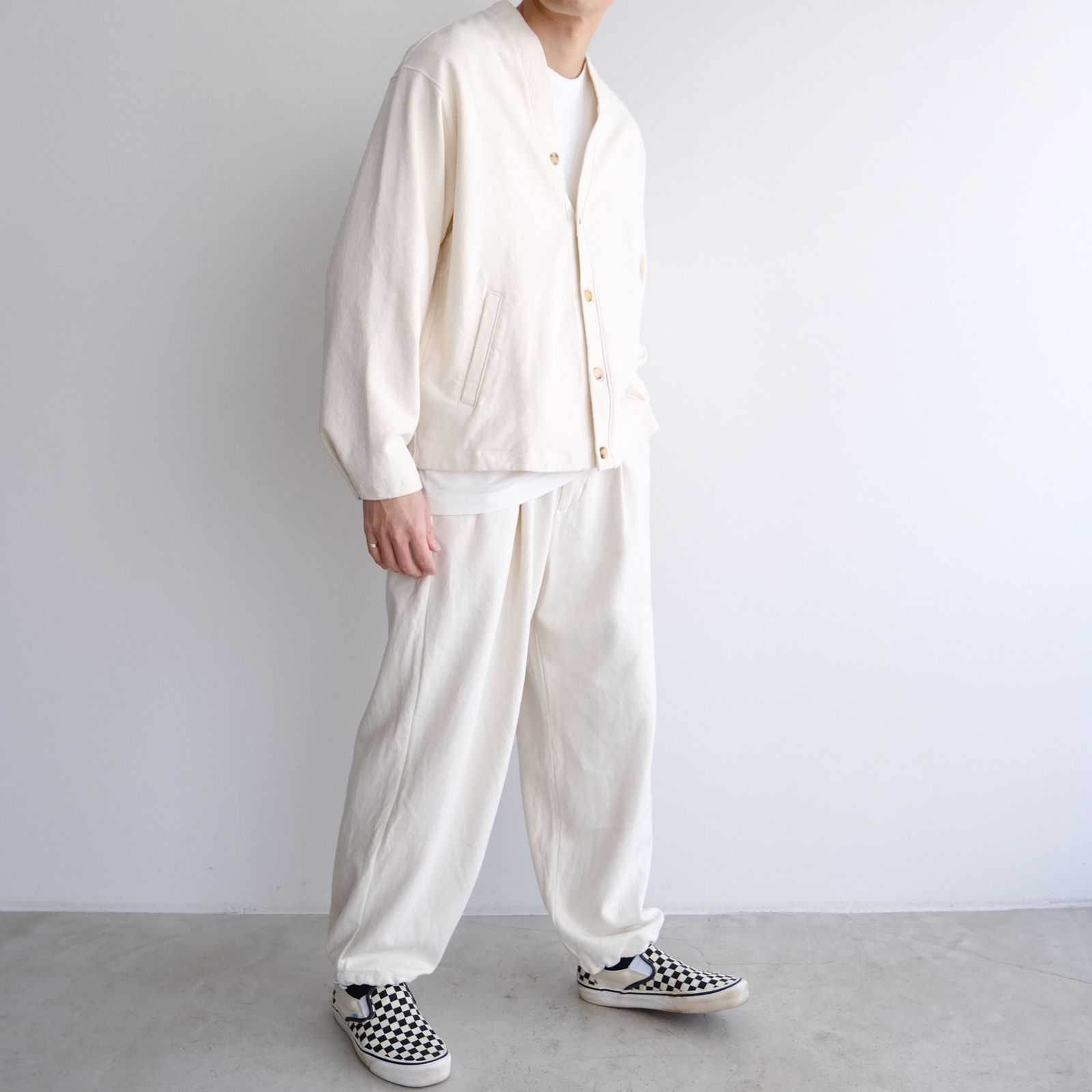 Phatee Hemp Sweat Cardigan -カーディガン-（Ivory / アイボリー）