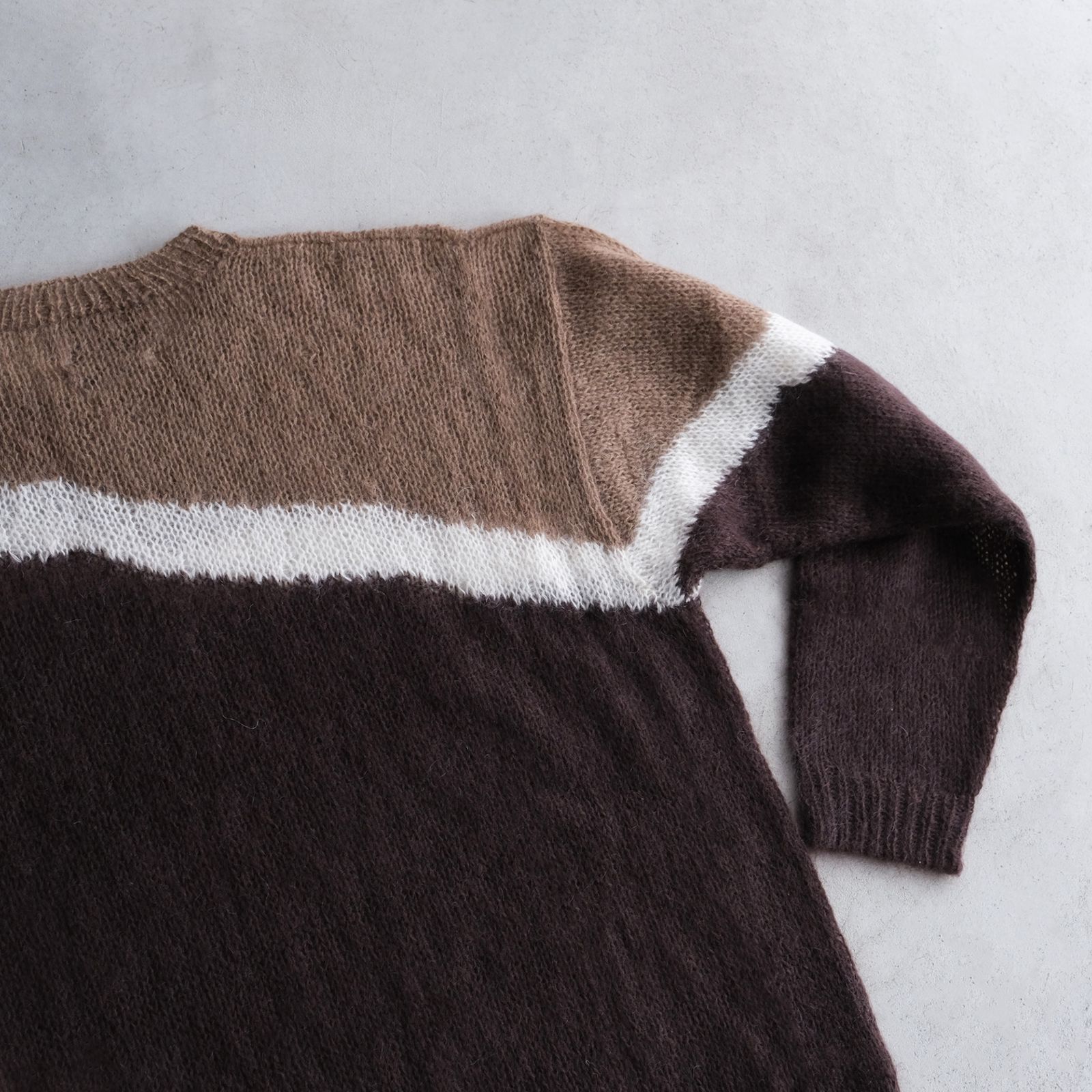 Hand Knitted Mohair Sweater -ニット-（Brown / ブラウン）