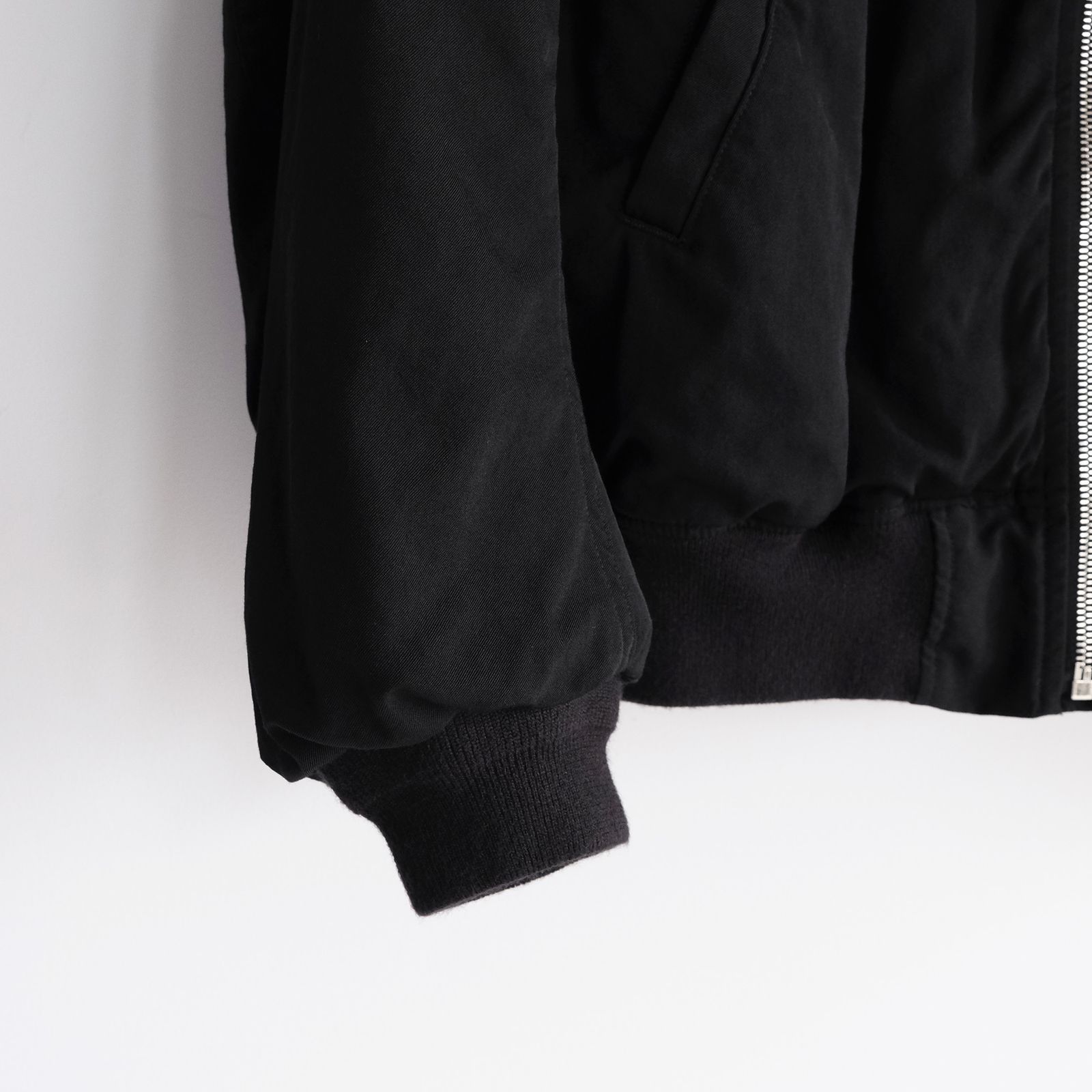 Fulled Wool Twill Flight Jacket -ジャケット-（Black / ブラック）GU263-30411