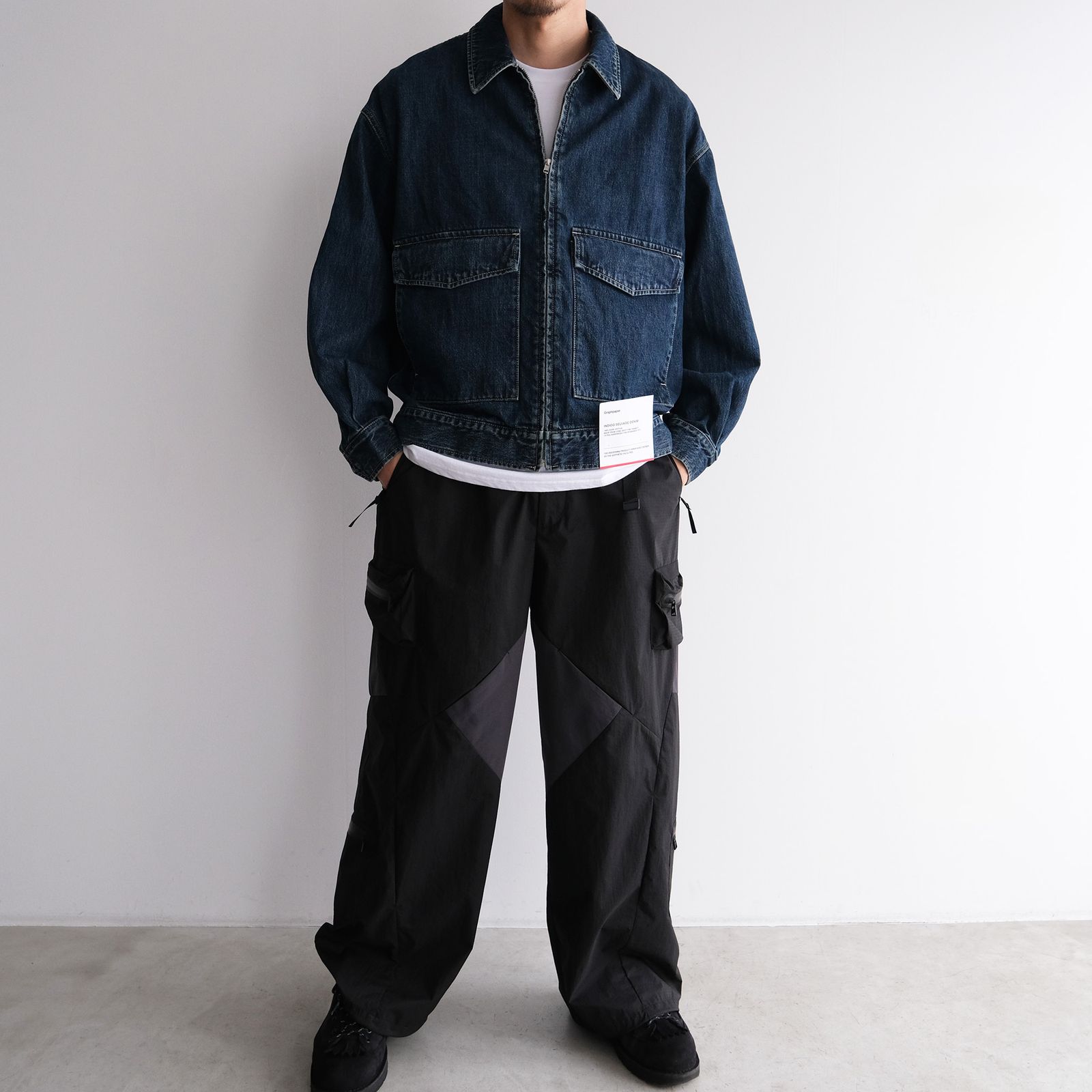 Selvage Denim Zip Jacket -デニムジャケット-（Indigo Dark Fade / インディゴダークフェイド）