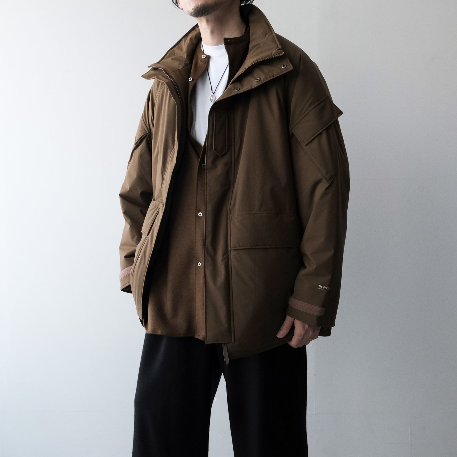 PERTEX SHIELD Insulated Military Parka -ジャケット-（Brown / ブラウン）GM263-30271