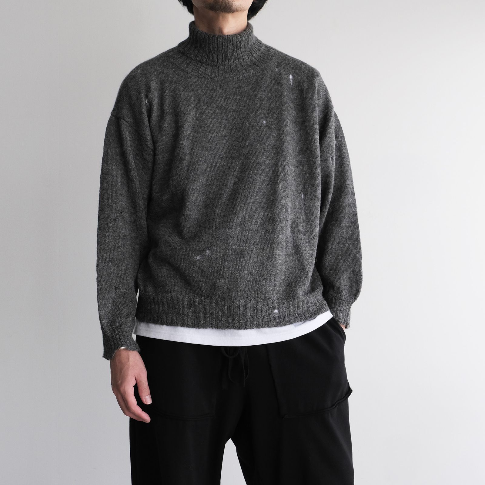 Turtleneck Sweater -ニット-（Gray / グレー）