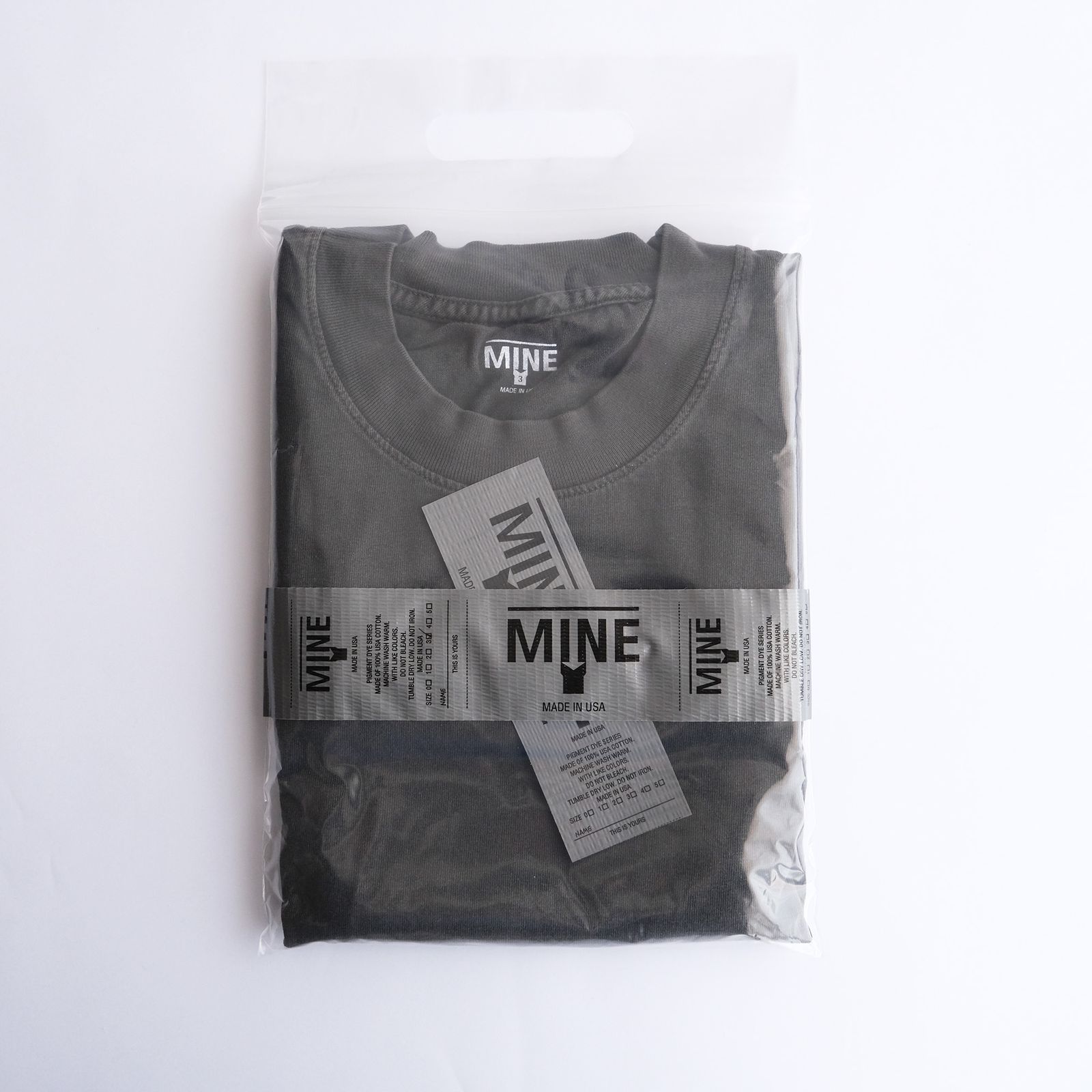 通販 公式サイト - 驚きの激安価格 MINE - Pigment Black S/S -Tシャツ-（PD Black / ピグメント トップス