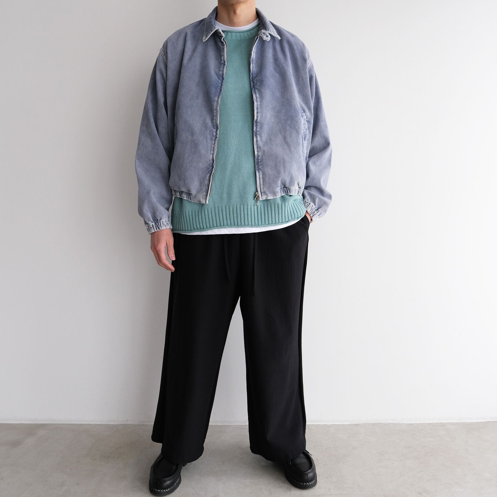 URU - Cotton Polyester Corduroy - Zip Up Blouson -ブルゾン